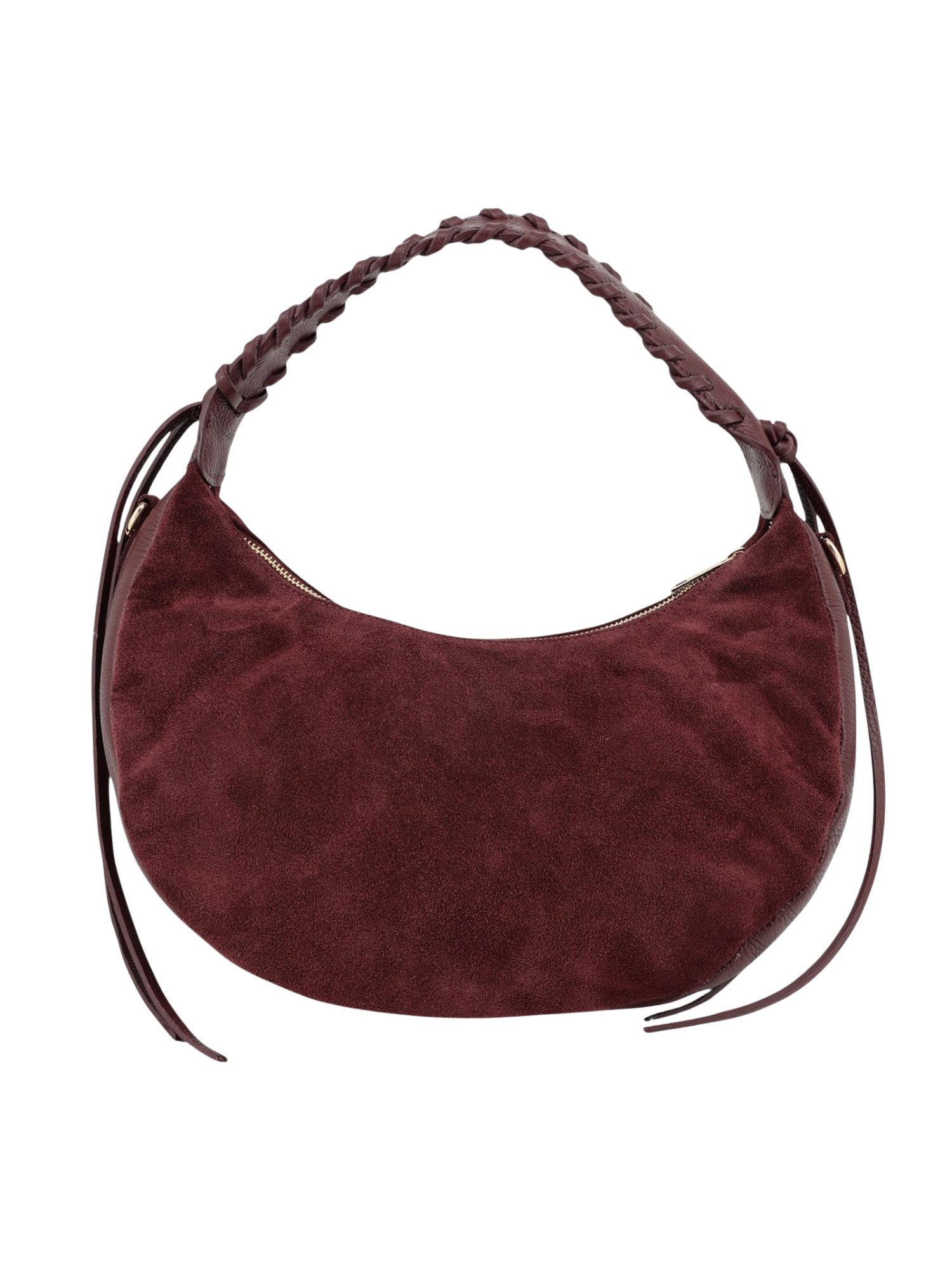 BRISE TASCHE Schultertasche Wildleder & Nappaleder Umhängetasche elegante Damen Ledertasche (Einzelartikel), Kombination aus Wildleder und Nappaleder