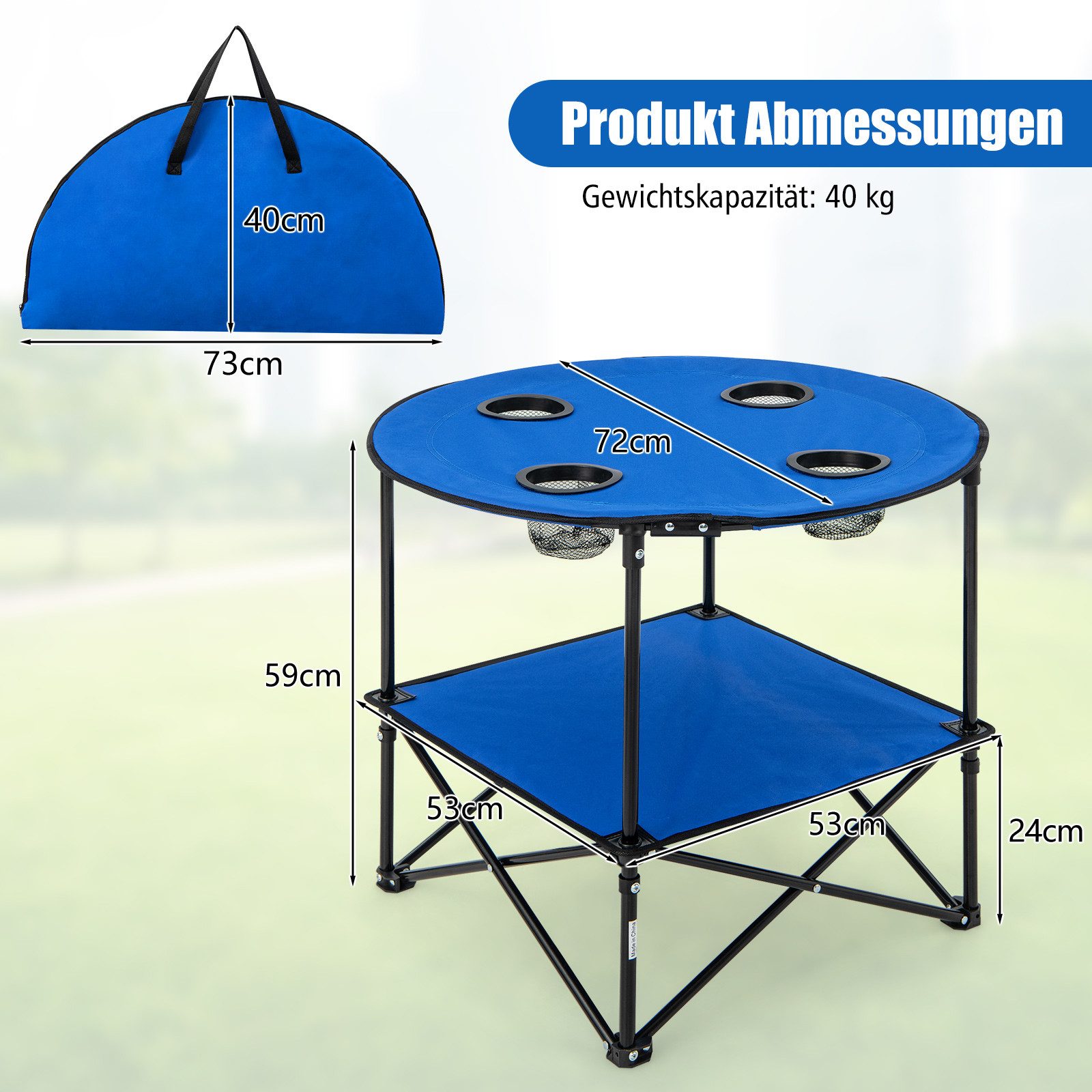 COSTWAY Campingtisch