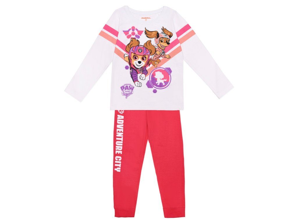 PAW PATROL Pyjama Paw Patrol The Movie Mädchen Schlafanzug pink