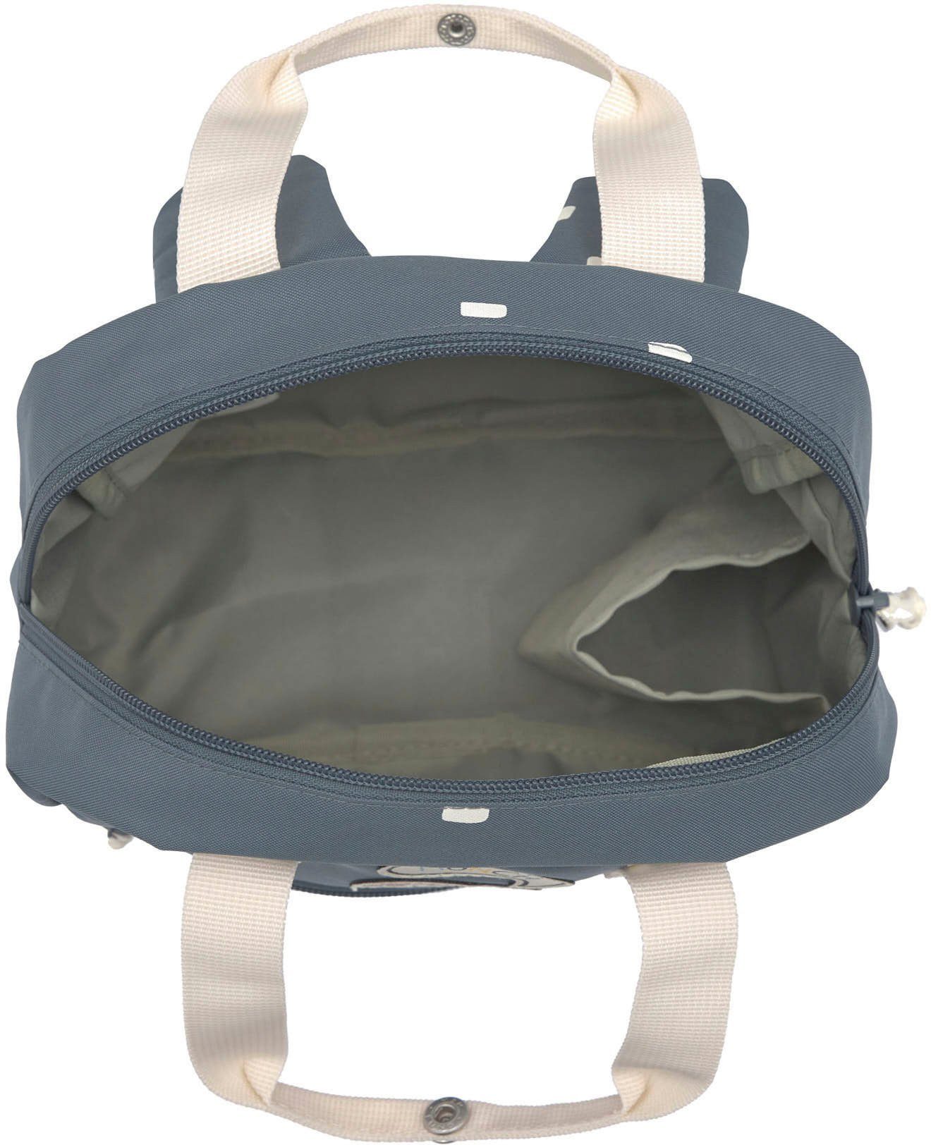 LÄSSIG Kinderrucksack Happy Prints, Mini Square Backpack, Midnight Blue