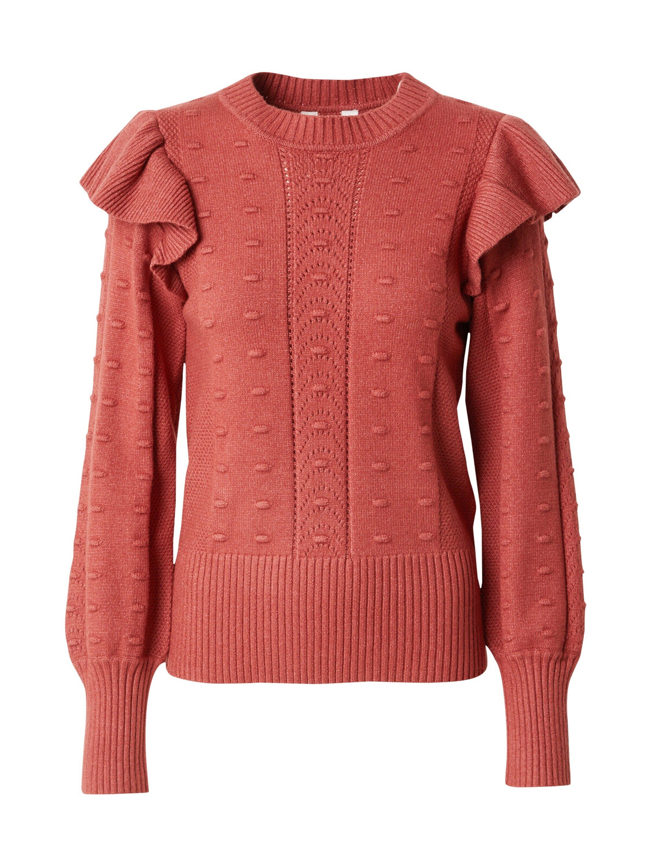 Object Rundhalspullover OBJJULIA (1-tlg) Rüschen