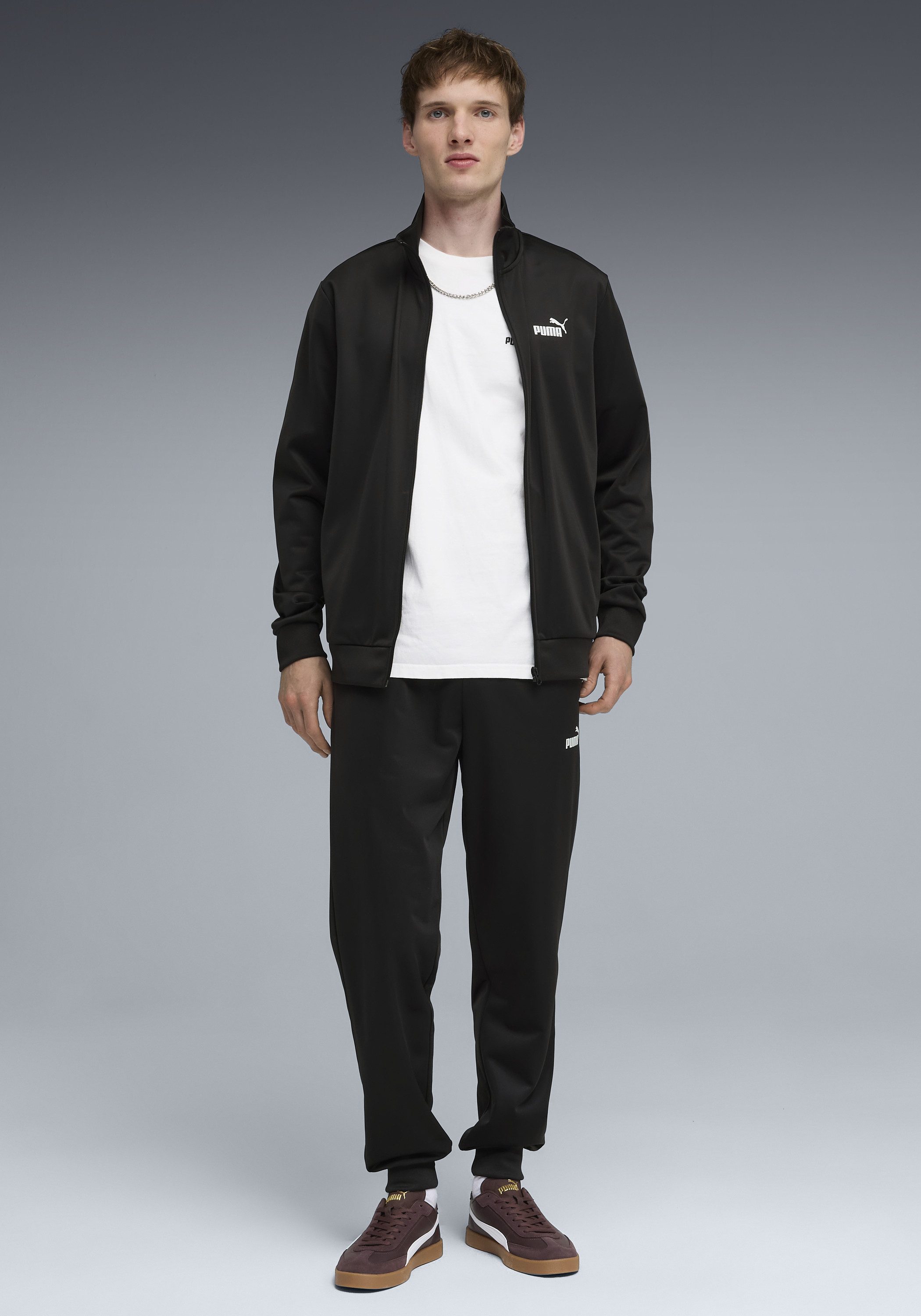 PUMA Trainingsanzug ESS NO.1 LOGO POLY KNITTED SUIT (2-tlg), für vielseitig günstig online kaufen