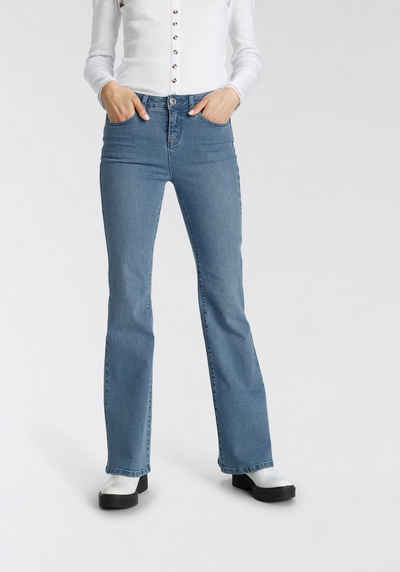 AJC High-waist-Jeans in Flared Form im 5-Pocket-Style