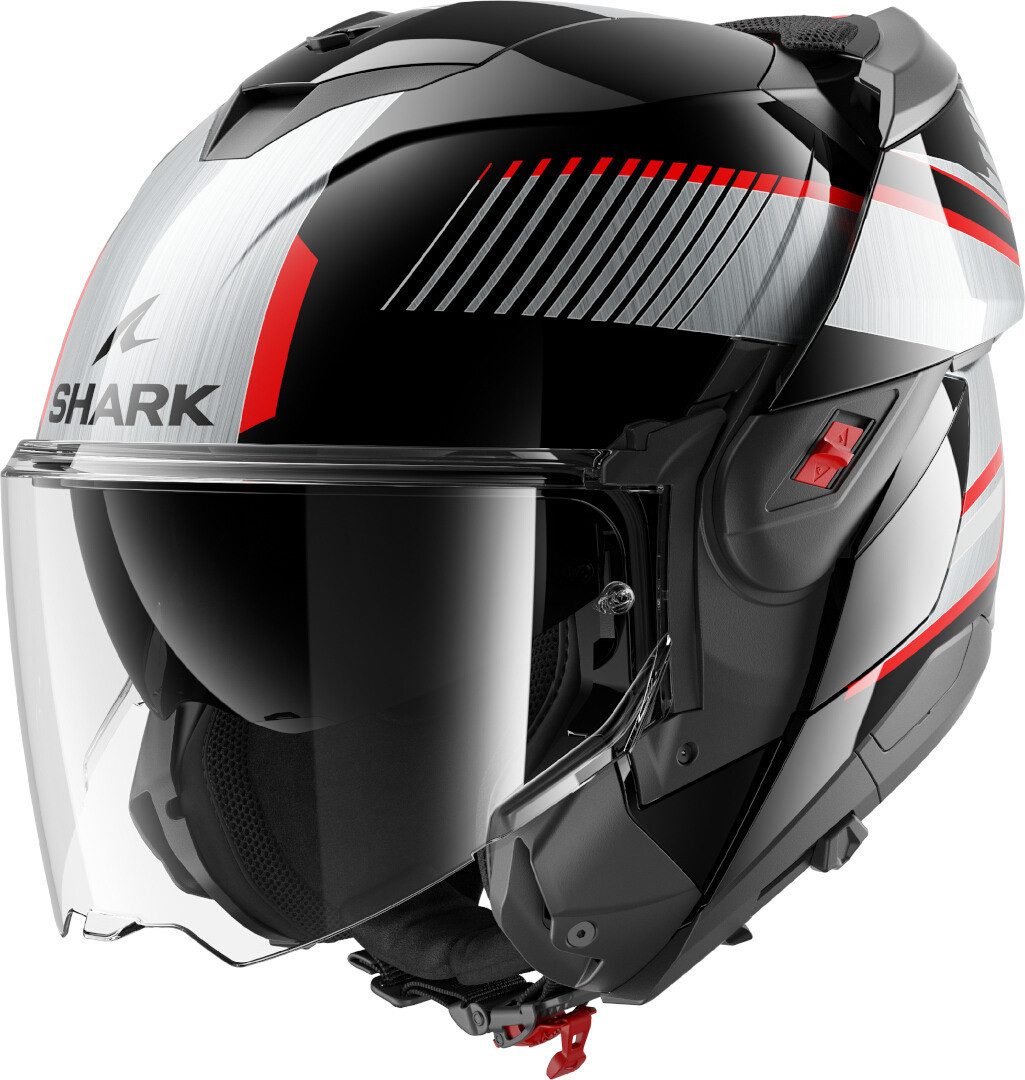 Shark Motorradhelm Oxo Sikter Klapphelm, integriertes Sonnenvisier