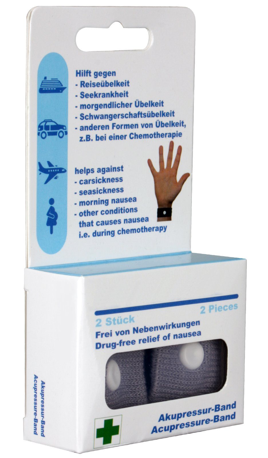 scarlet products Akupressur-System-Bandage, Akupressurband »Sea«, 1 Paar Akupressur-Armbänder