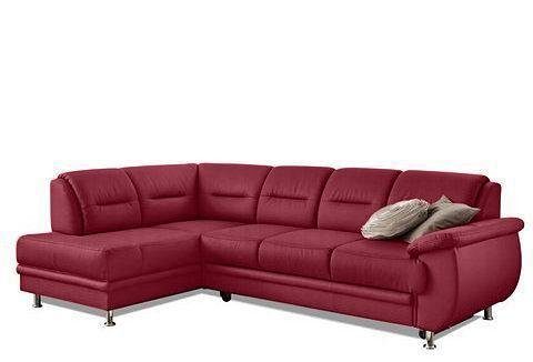 sit&more Ecksofa Mailand L-Form, B: 250 cm, Komfortsitzhöhe 46 cm, mit Schlaffunktion, Eckcouch in Kunstleder & Stoff