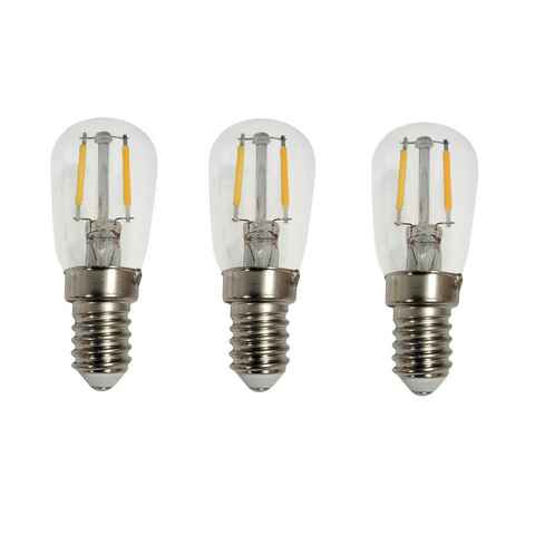 Provance LED-Leuchtmittel 3 x Kühlschranklampe LED E14 Fassung 1,3 Watt, E14