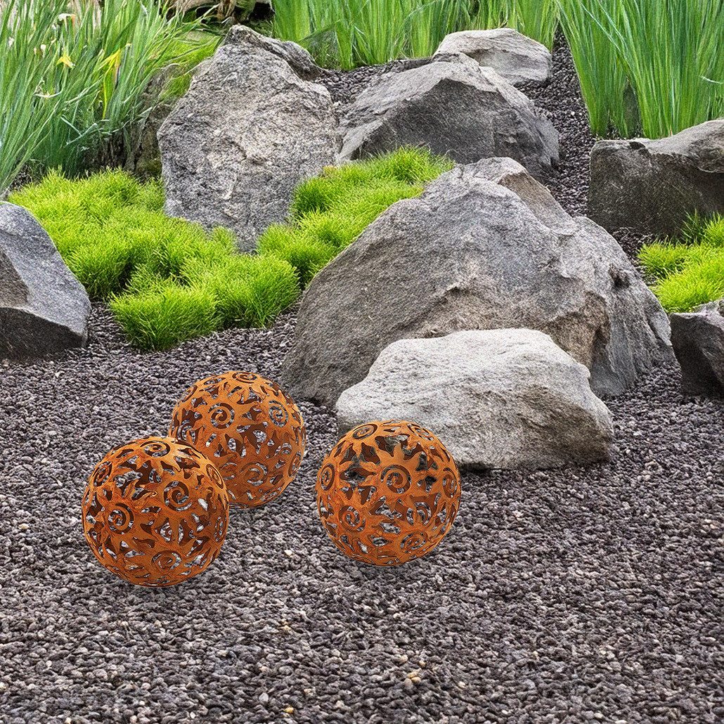 Kobolo Gartenfigur Gartenkugel KASUMA Rostoptik - günstig online kaufen