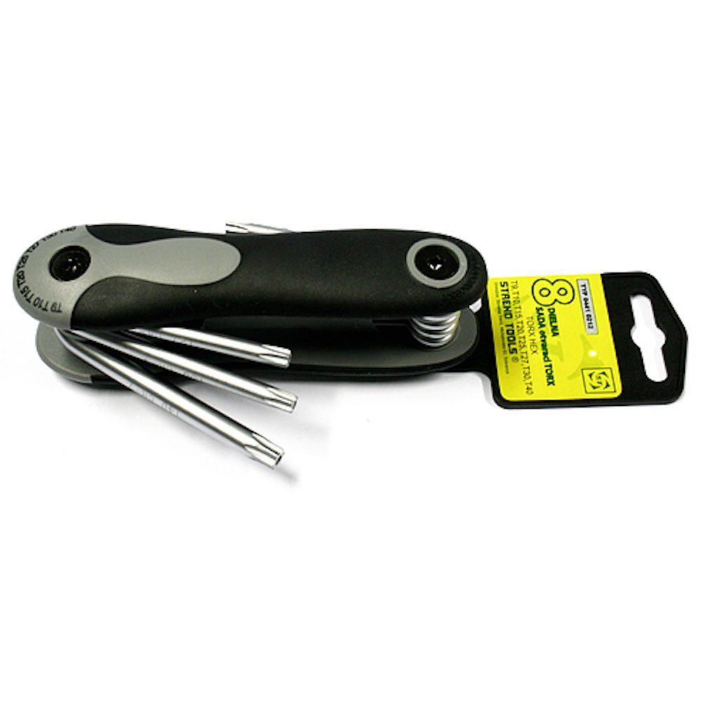 PROREGAL® Торцевой ключ Torxschlüssel Set 8 Stück, T9 - T40, Falten