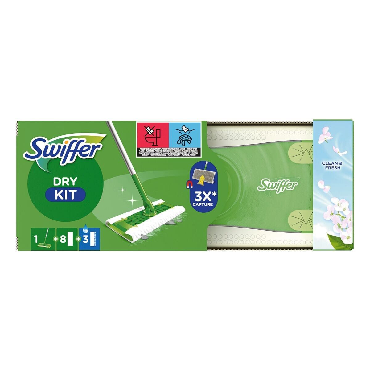 Swiffer Dry & Wet Starter-Set Reinigungstücher (12-tlg. Starterset)