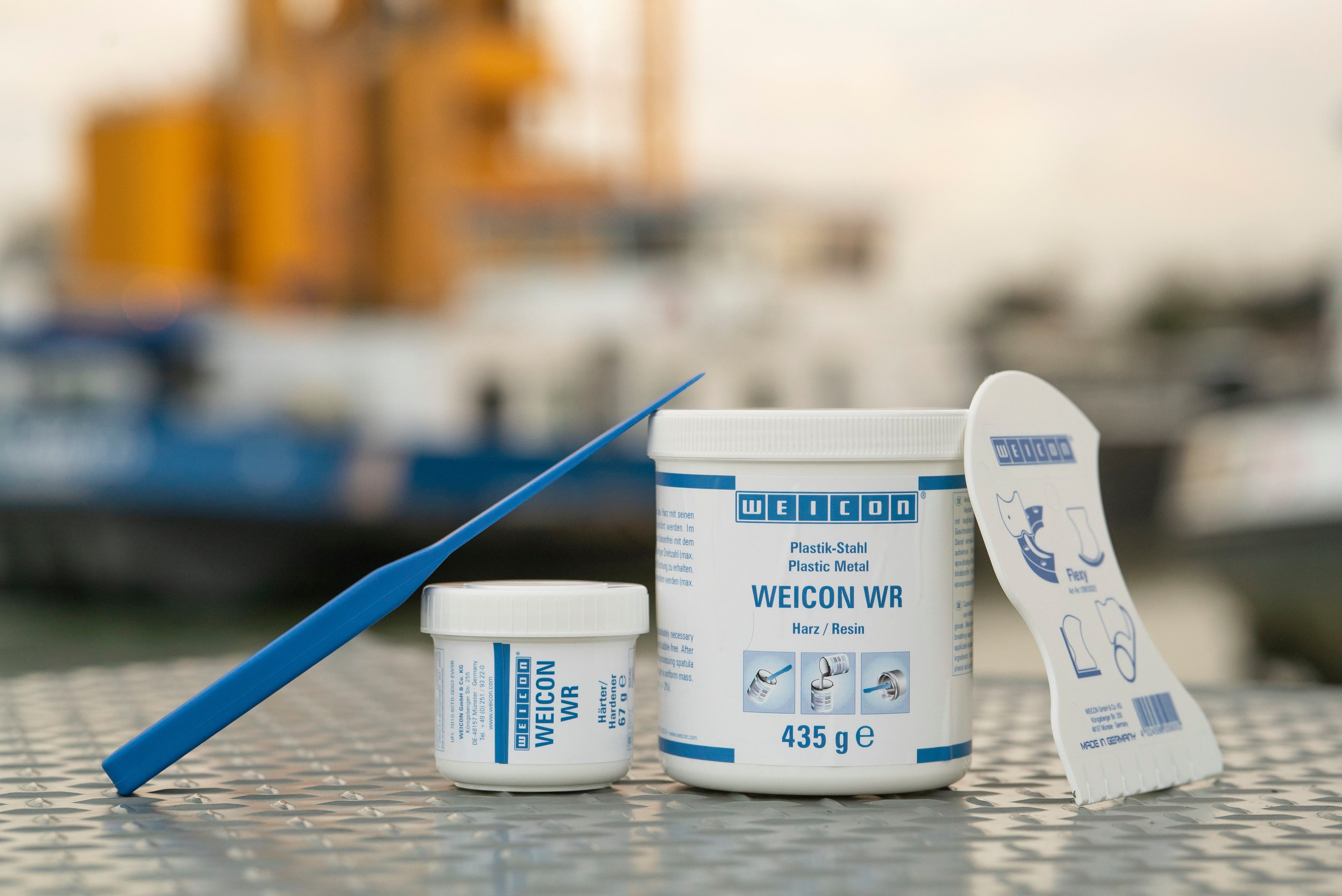 WEICON Epoxidharz WR Stahlgefülltes Epoxidharz-System für Verguss & Spaltausgleich