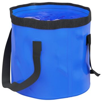 vidaXL Gartendusche Falteimer 2 Stk Blau 20 L PVC