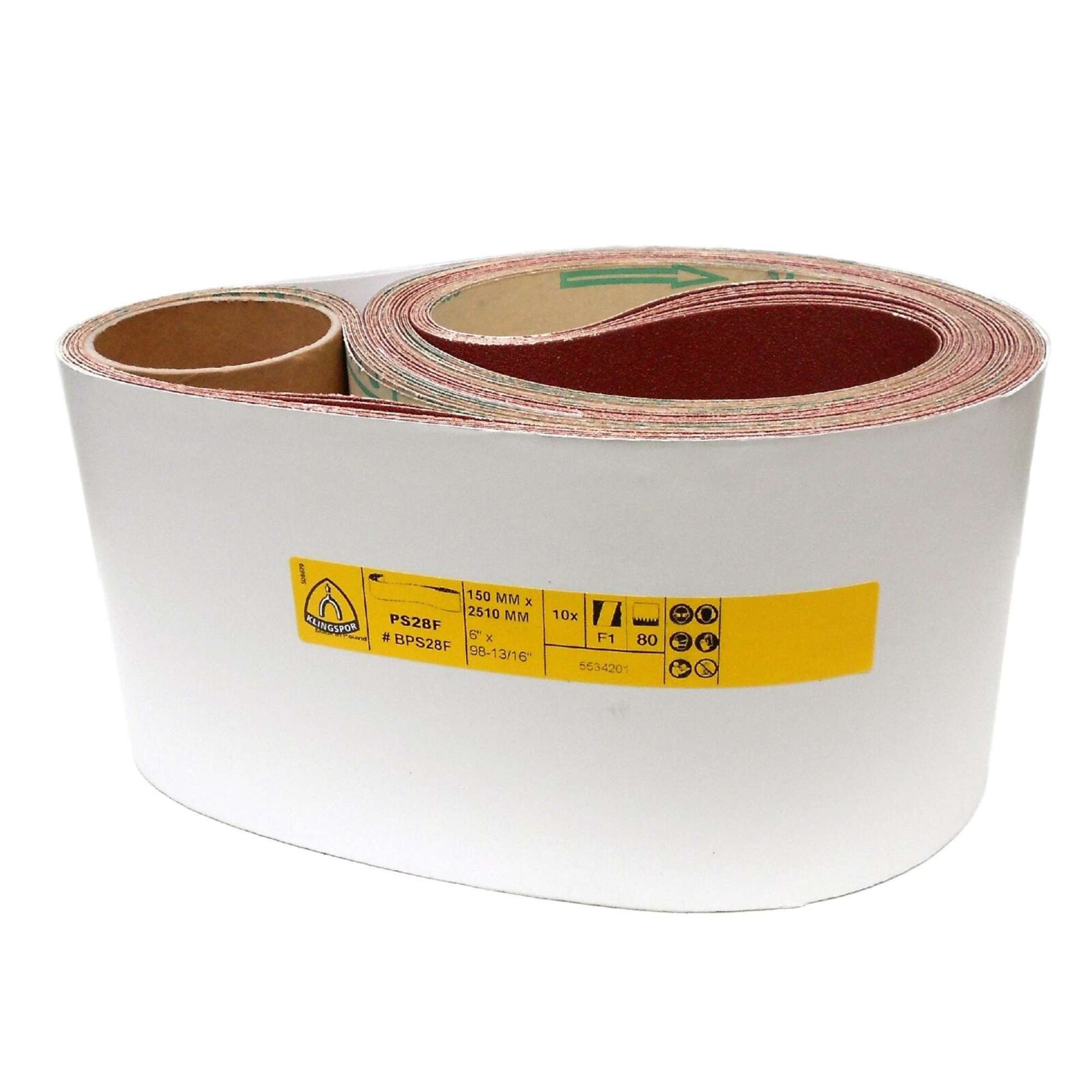 Thumbnail - Klingspor Schleifpapier 3er-Set Klingspor Schleifband PS28F, 150 x 2600 mm, frei wählbar, (PS 28 F, 3 St)