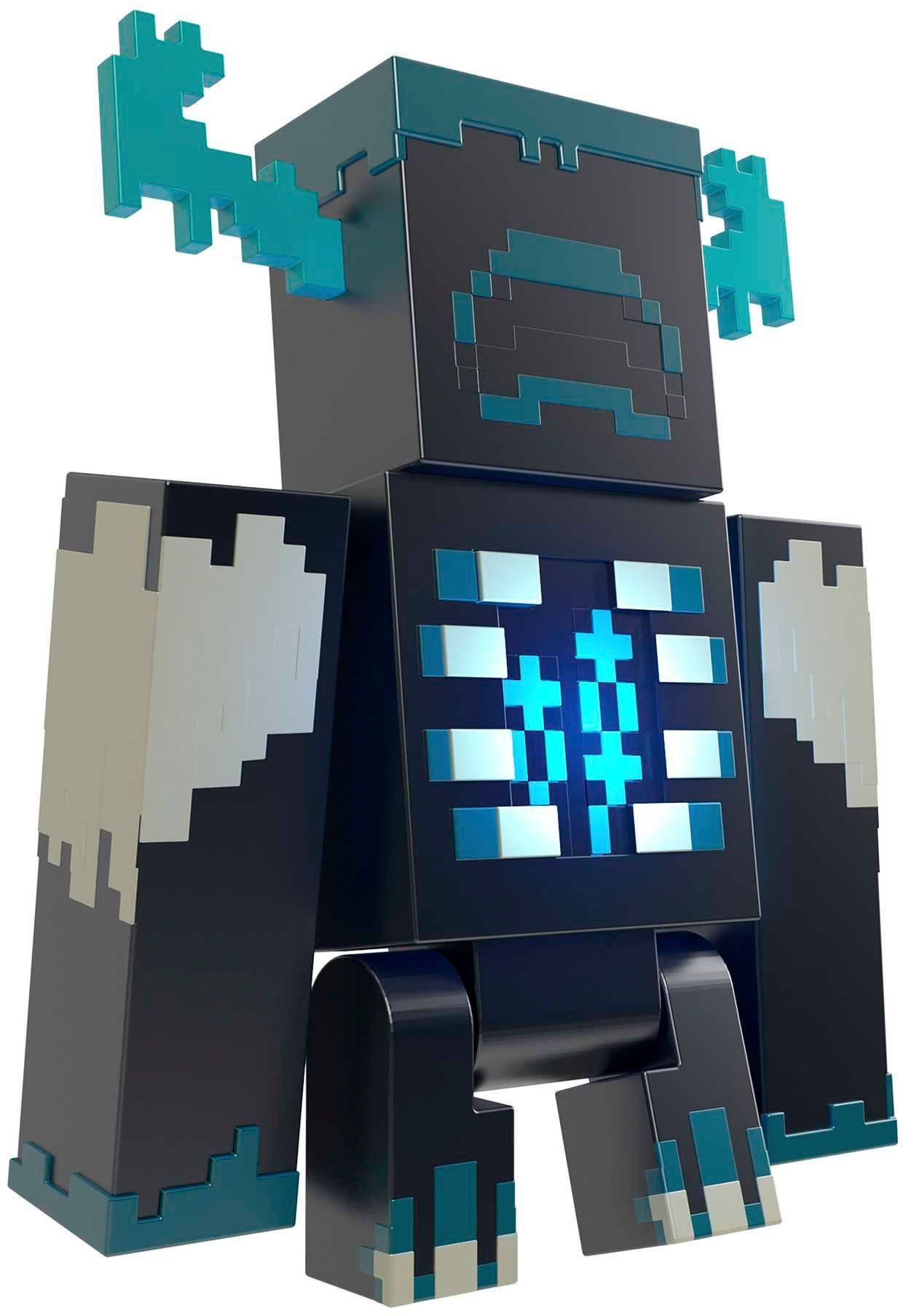 Mattel® Actionfigur Minecraft, The Warden, mit Licht & Geräuschen