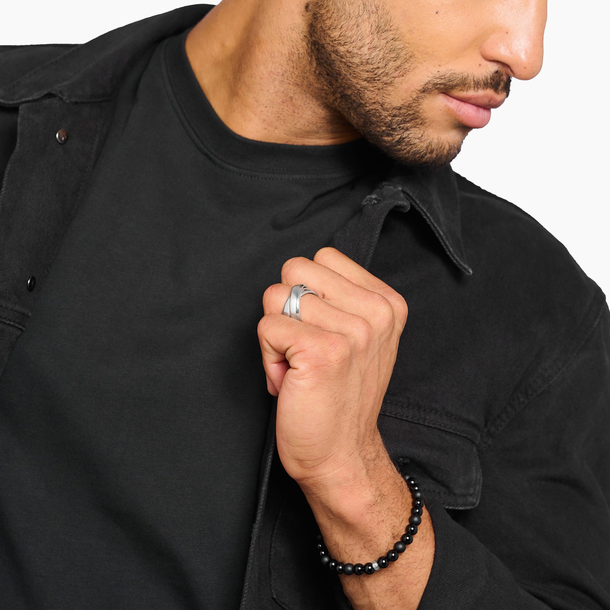 THOMAS SABO Fingerring Duo-Ring Silber