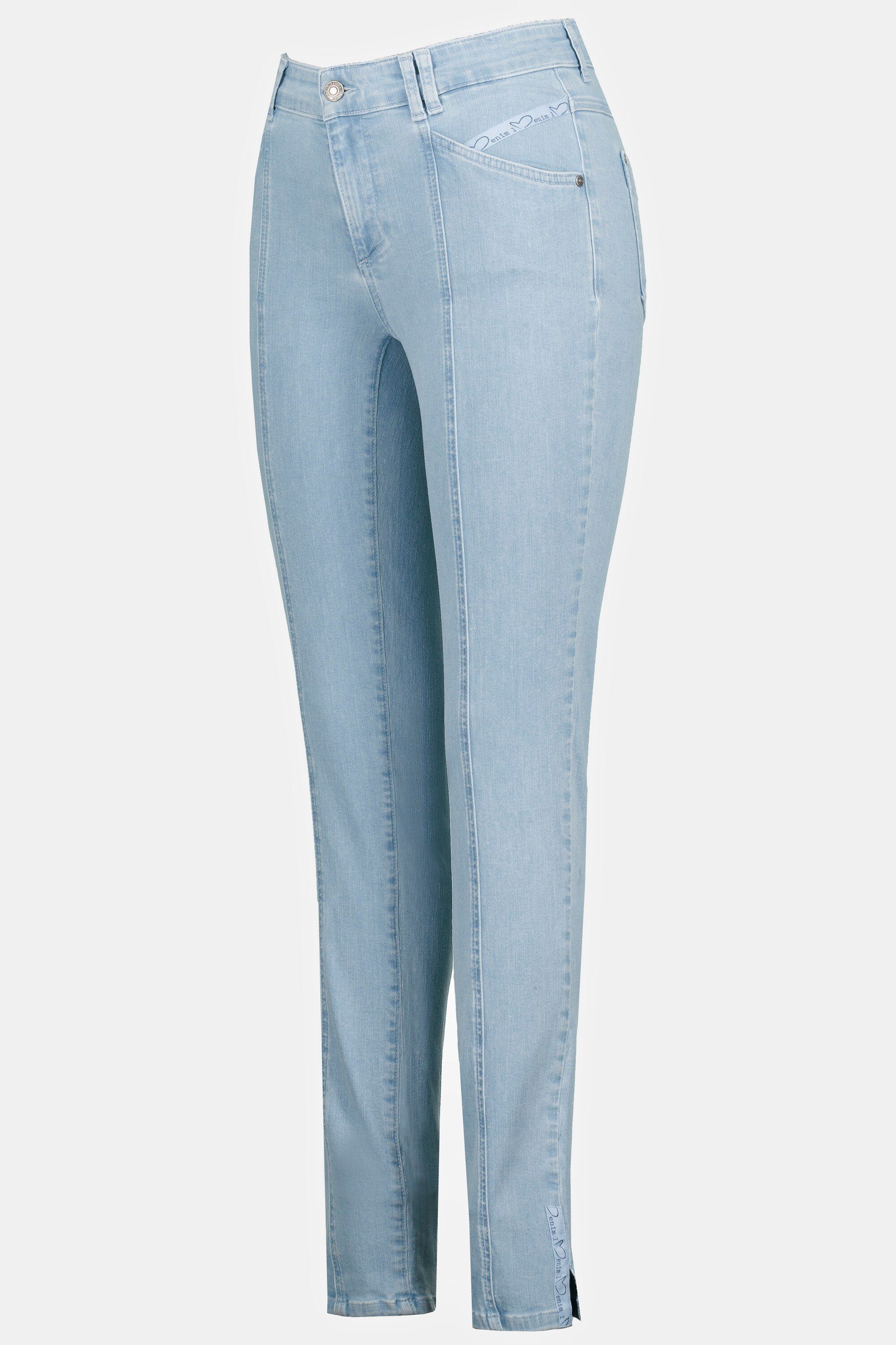 Damen Jeans Gina Laura Regular-fit-Jeans Jeans Julia modische Waschung 5-Pocket