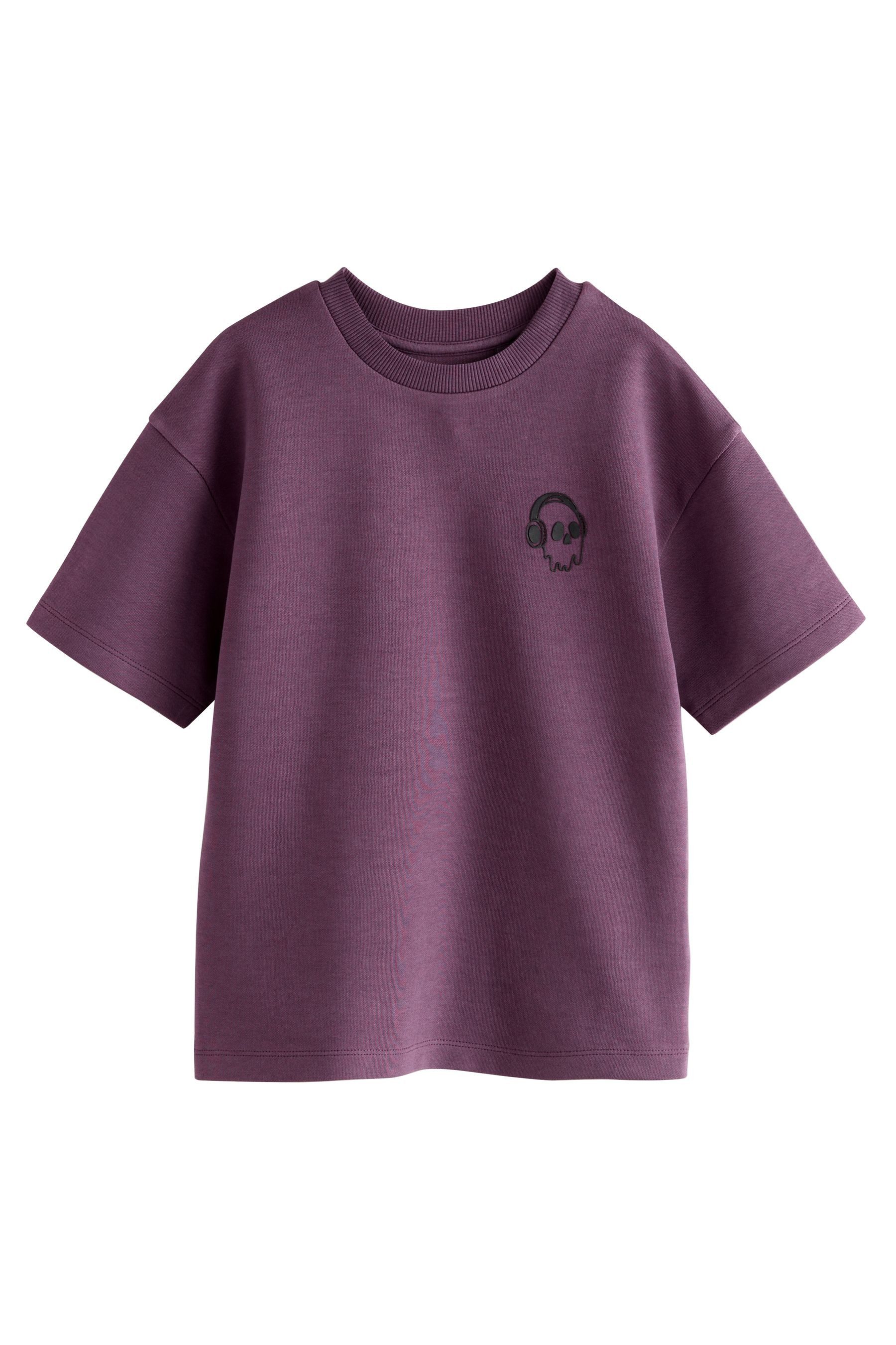 Next Print-Shirt Kurzarm-T-Shirt aus schwerem Material günstig online kaufen