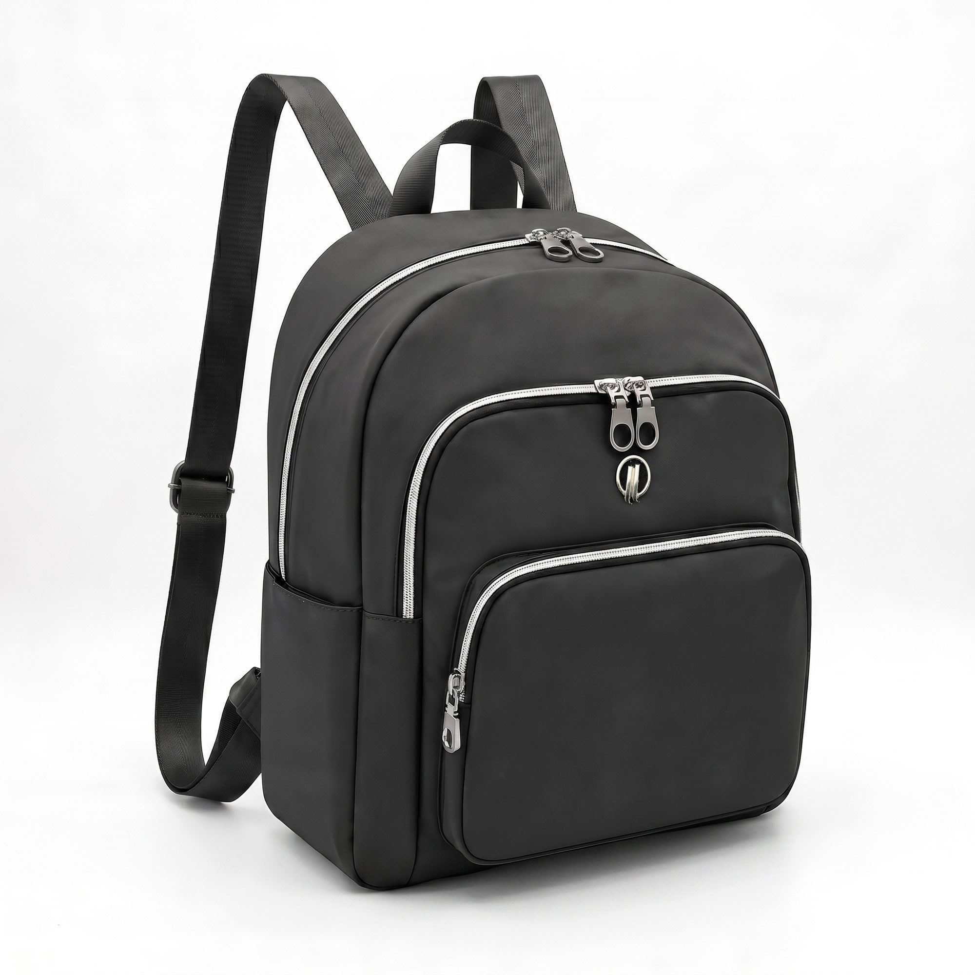 HELLSER Cityrucksack Damen klein – stylischer Damen Rucksack 34x27x15cm wasserabweisend, für Freizeit, Uni, Schule, Büro - Koffergurt & versteckte Tasche
