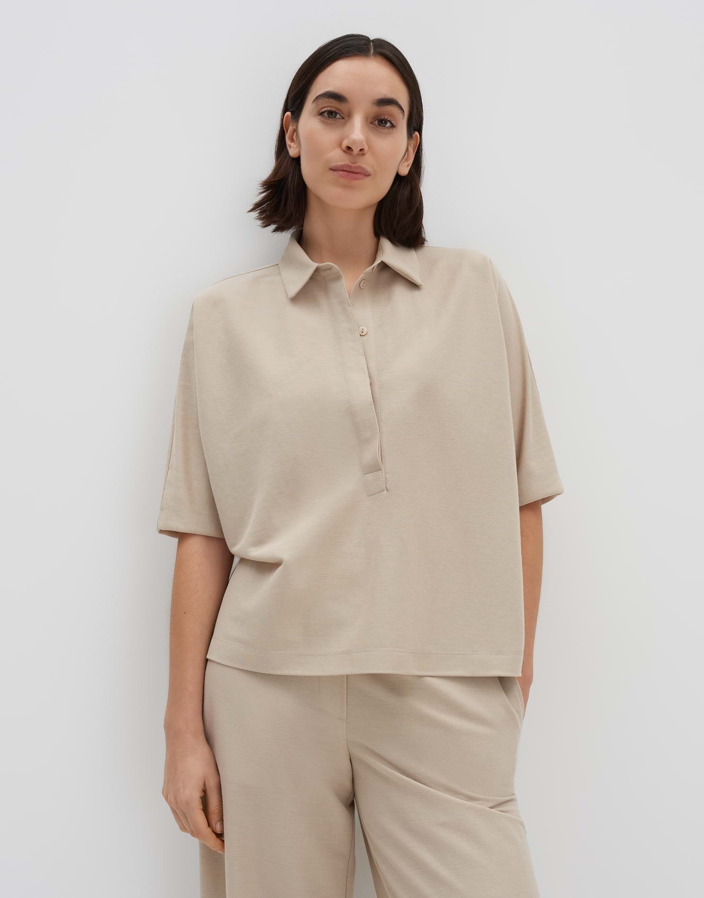 someday Kurzarmbluse ZUNYA POLO aus nachhaltigem günstig online kaufen
