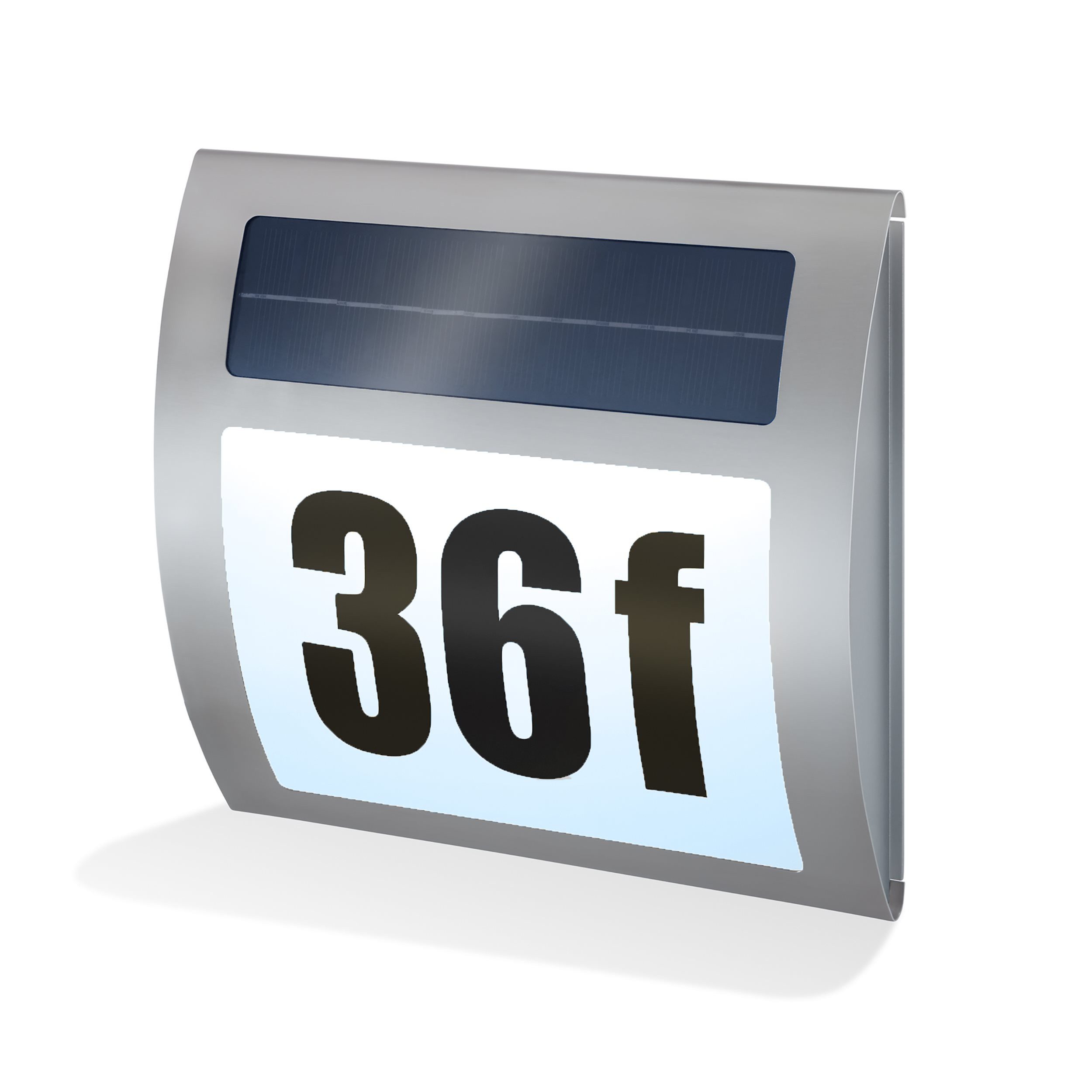 esotec LED Außen-Wandleuchte Edelstahl Solar Hausnummernleuchte WAVE 2800K günstig online kaufen