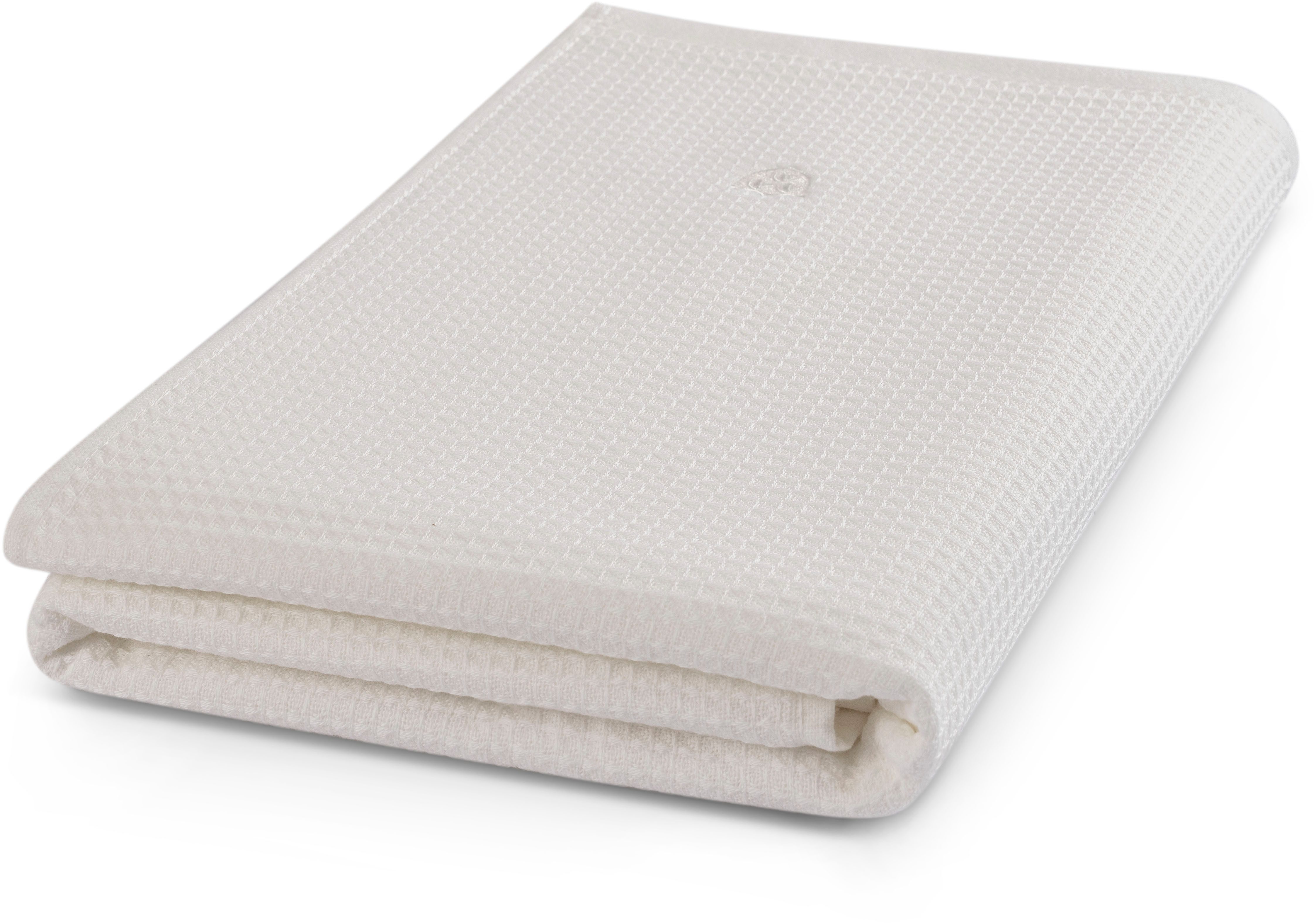 ROSS Duschtuch Waffelpique, Frottier (Packung, 1-St), 100% Baumwolle