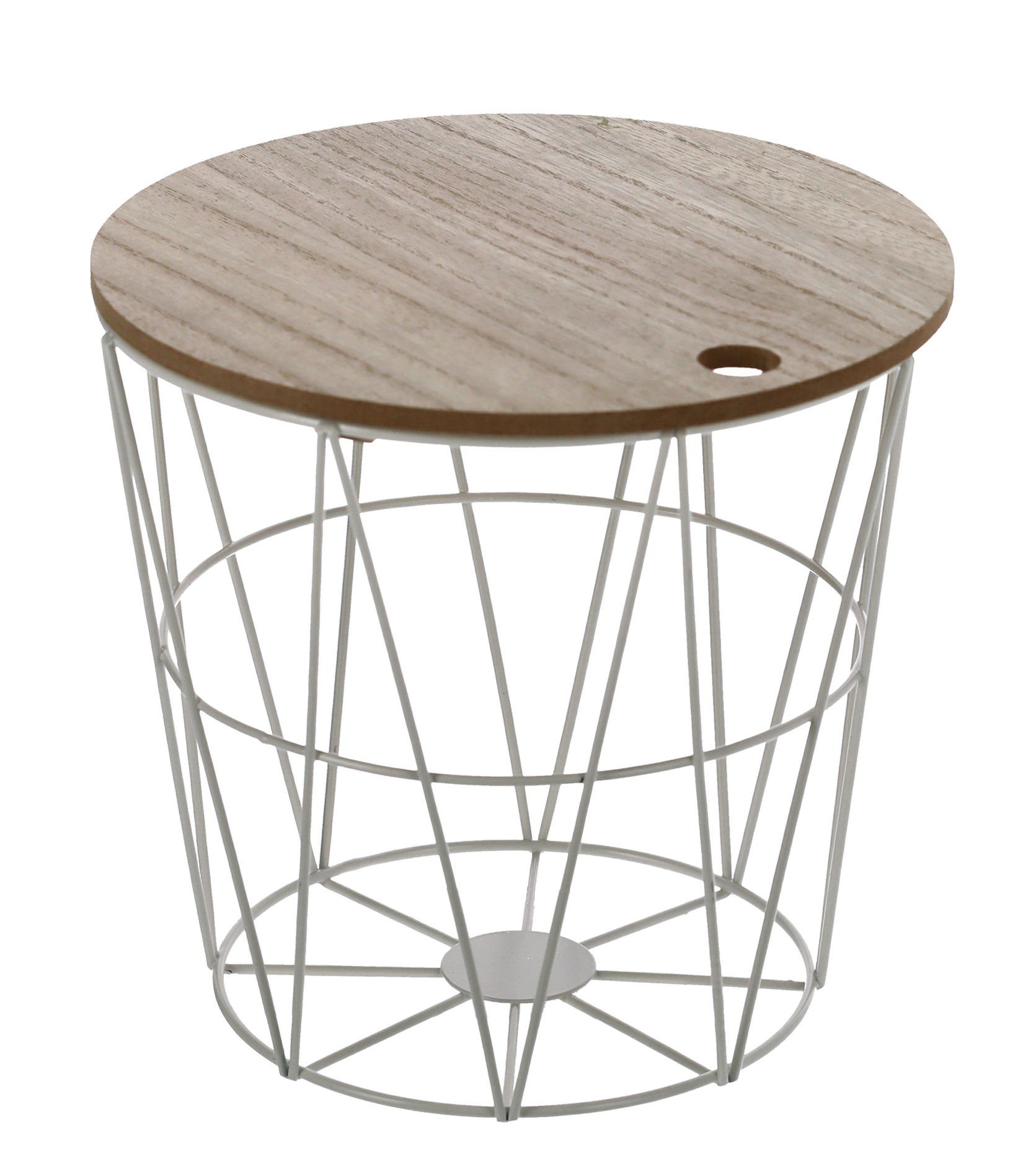 Spetebo Blumenhocker Blumenhocker mit Aufbewahrungskorb - weiß (Stück, 1 St günstig online kaufen