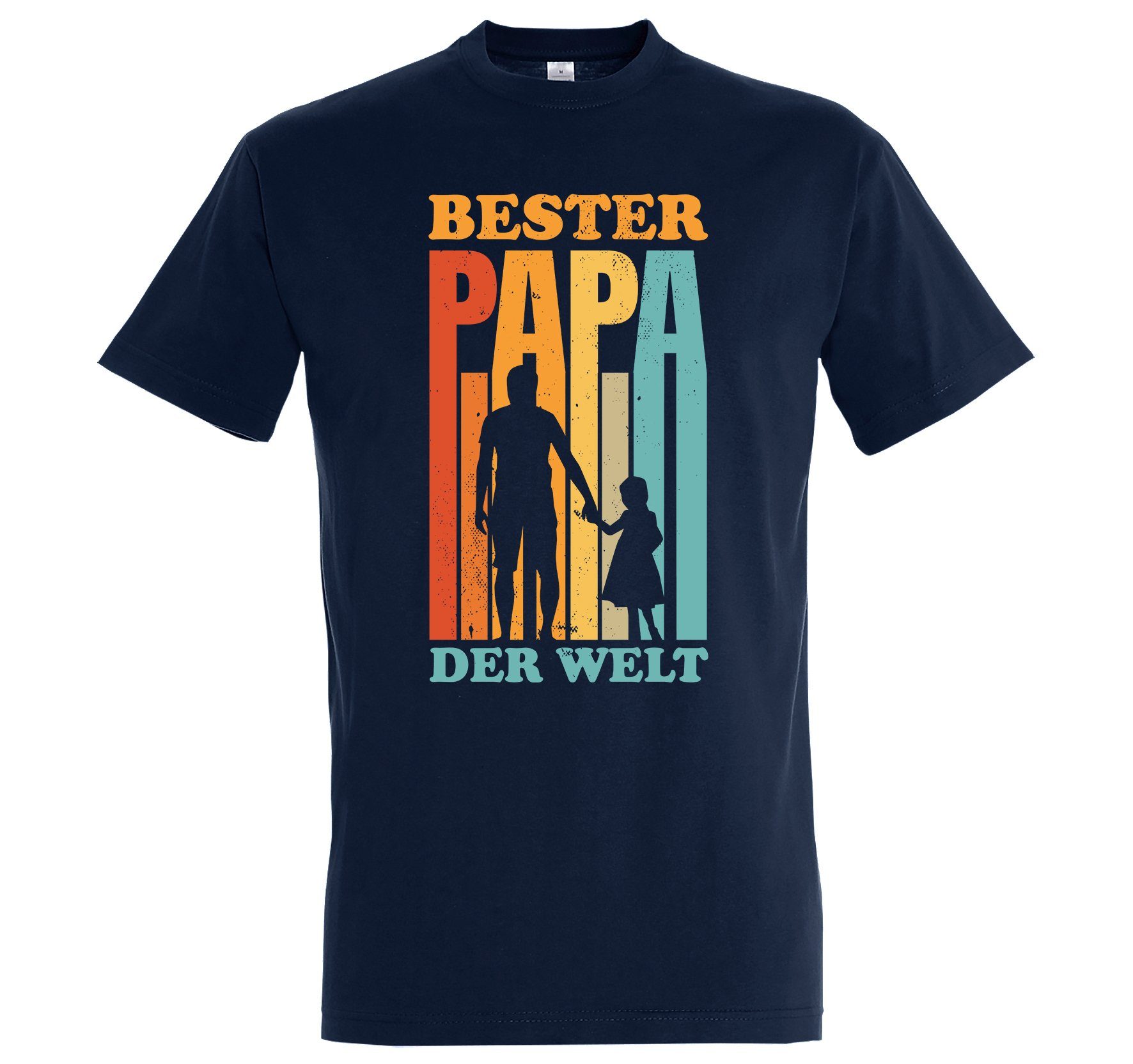 Youth Designz T-Shirt "Bester Papa der Welt" Herren T-Shirt mit Spruch Print Navy