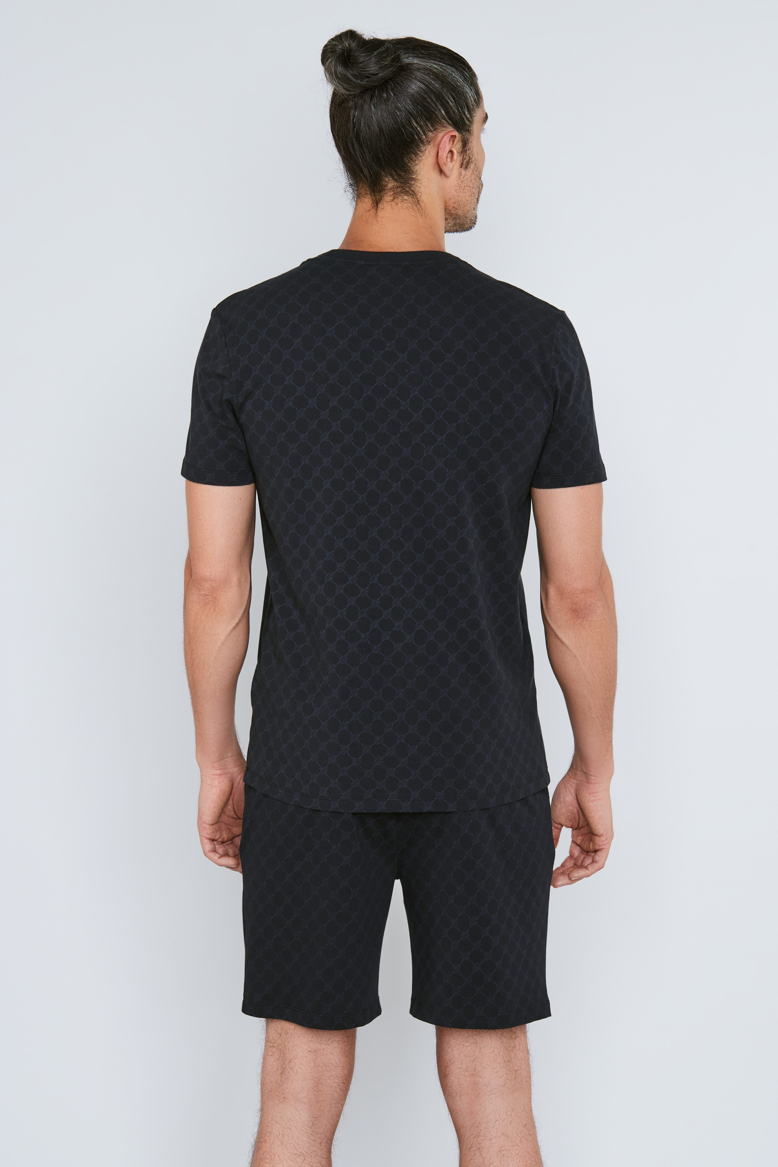 JOOP! T-Shirt Leisure mit Cornflower-Alloverprint, Regular Fit, kurzärmelig