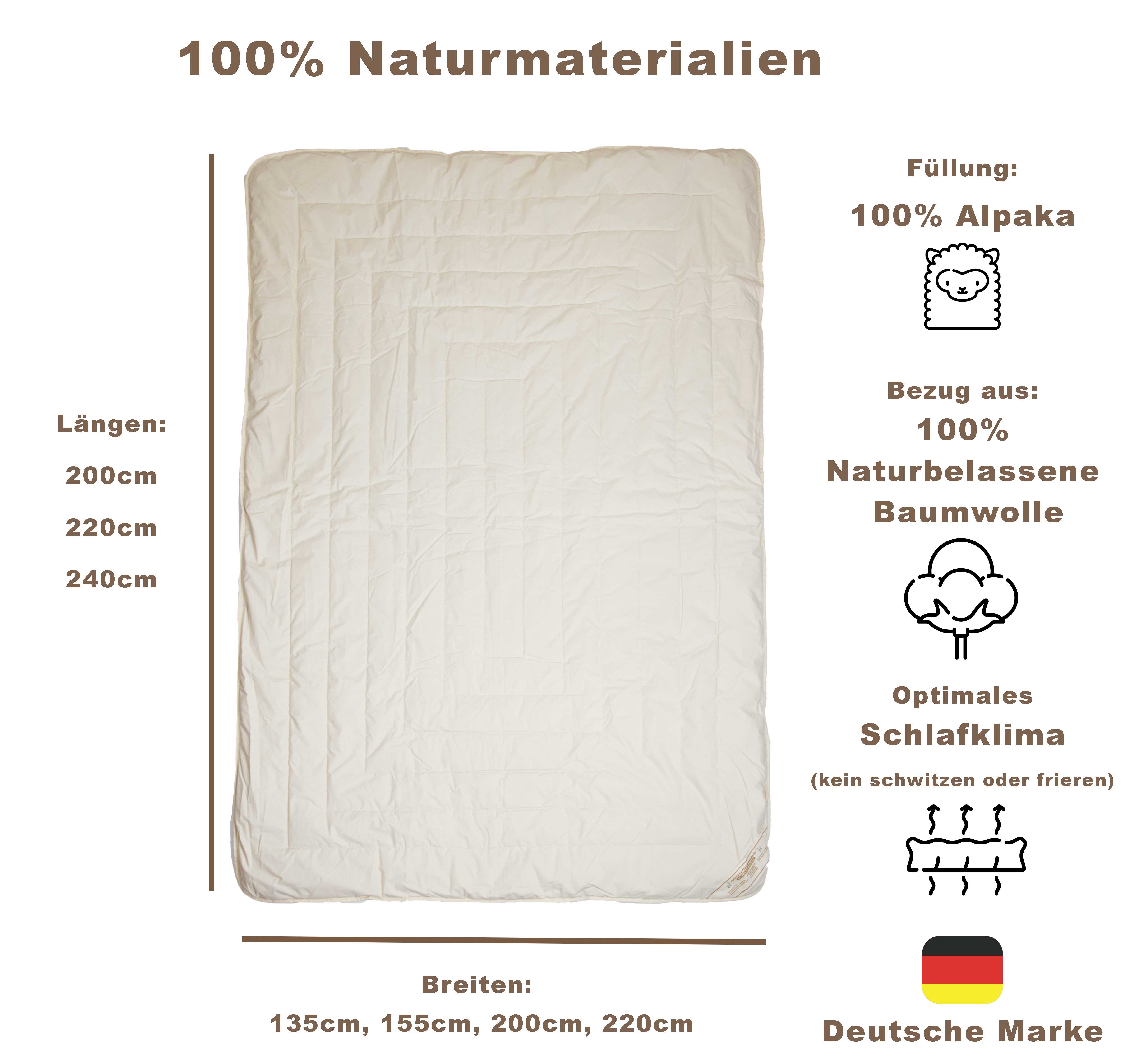 Abolengo de Alpaca Naturhaarbettdecke Basic Line günstig online kaufen