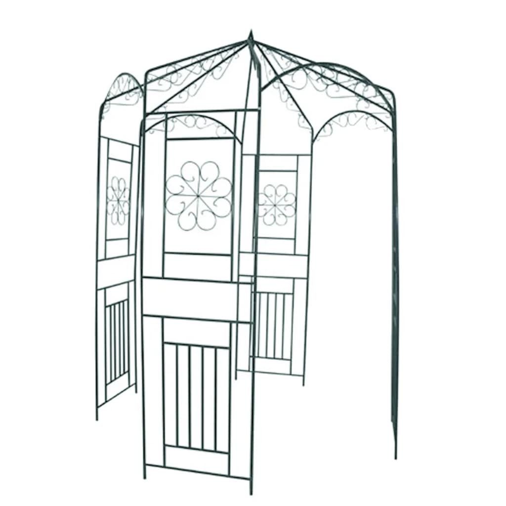 vidaXL Pergola Rosenpavillon 250 cm Dunkelgrün