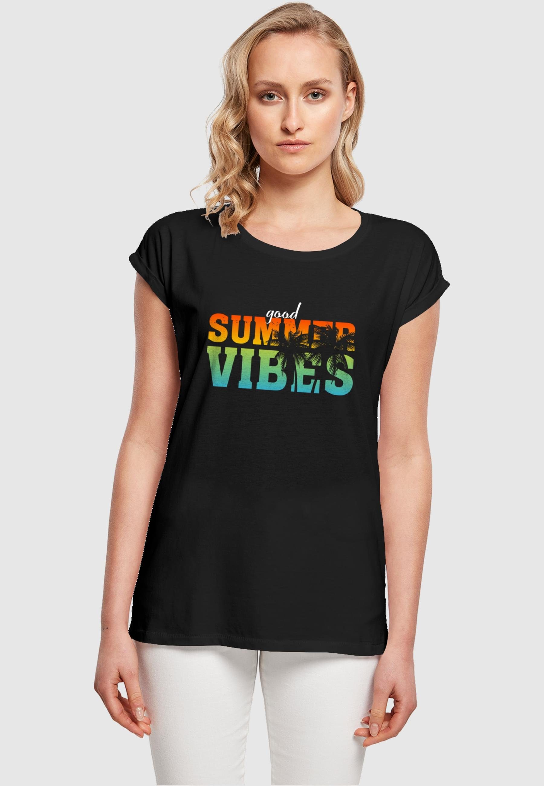 Merchcode T-Shirt (1-tlg) Good Damen Vibes Summer T-Shirt Ladies