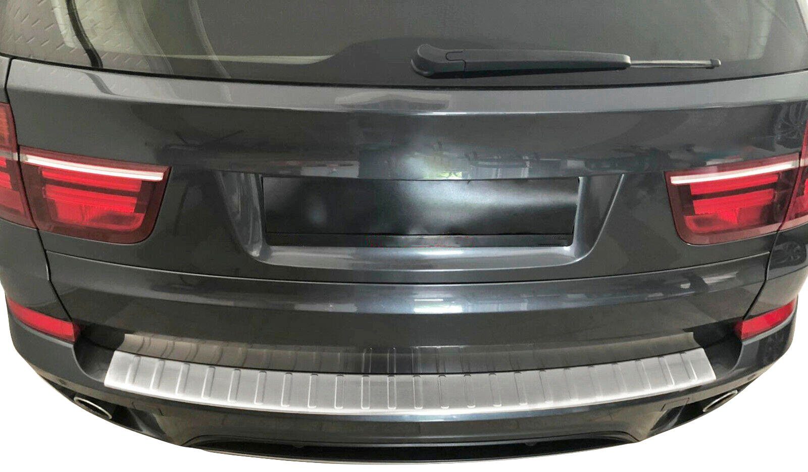 RECAMBO Ladekantenschutz, Zubehör für BMW Abkantung Edelstahl E70, X5 mit matt 2006-2013, gebürstet