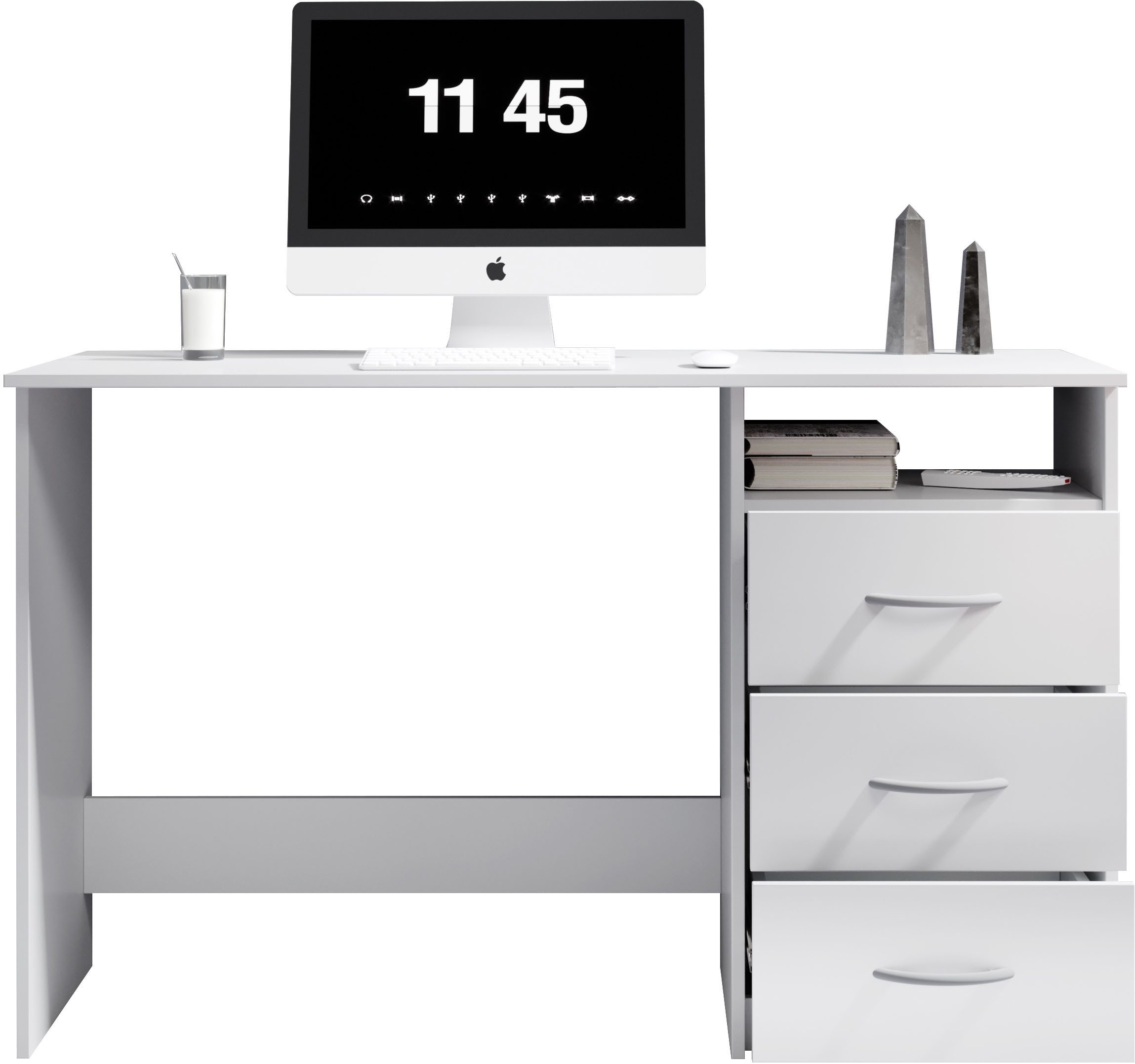 BEGA OFFICE Schreibtisch Adria, Computertisch, Schubkästen rechts oder link günstig online kaufen