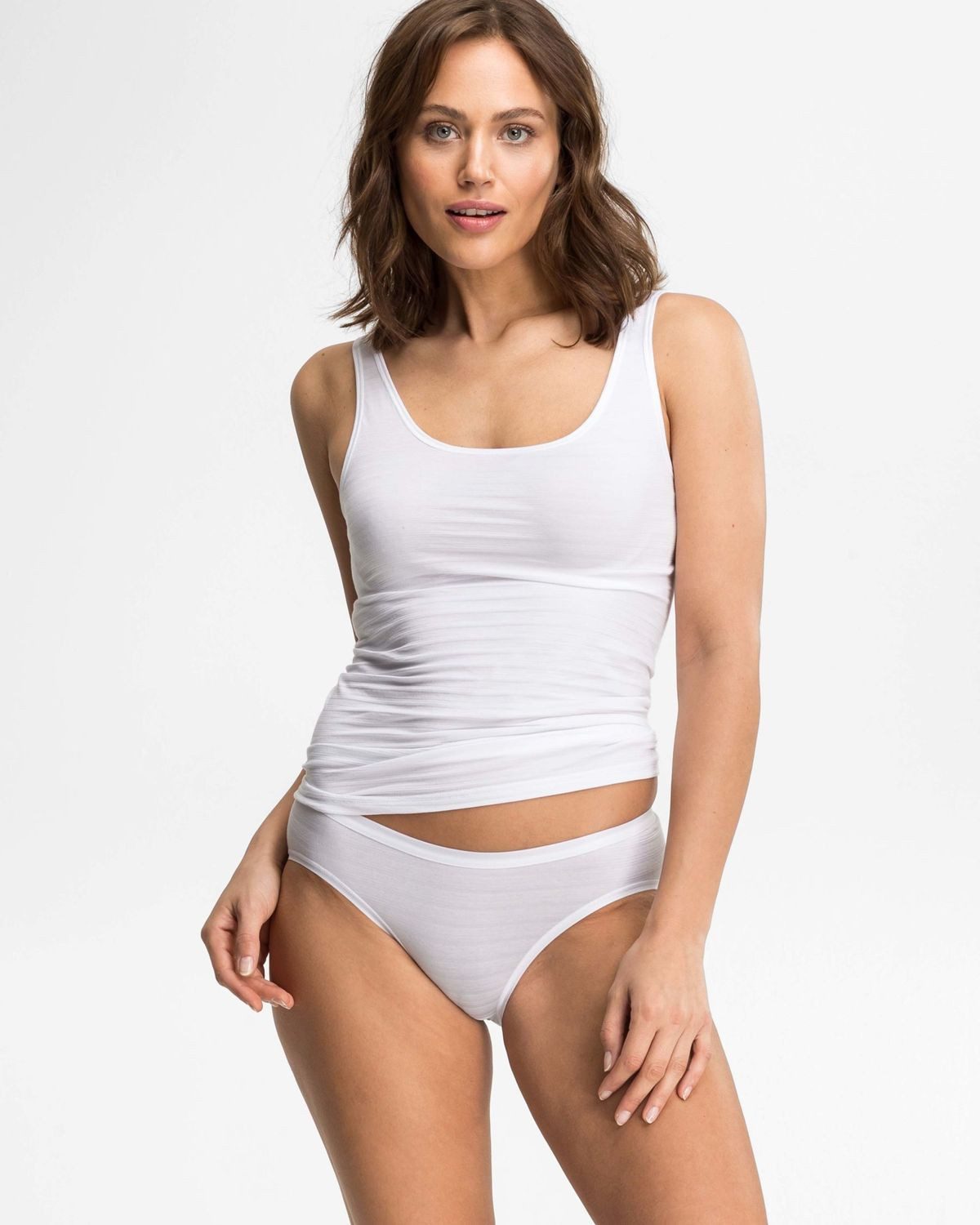 Speidel Unterhemd Achselhemden, Cotton & More (Set, 2er Pack) Unterhemd, Top, breite Träger, dezent geringelt
