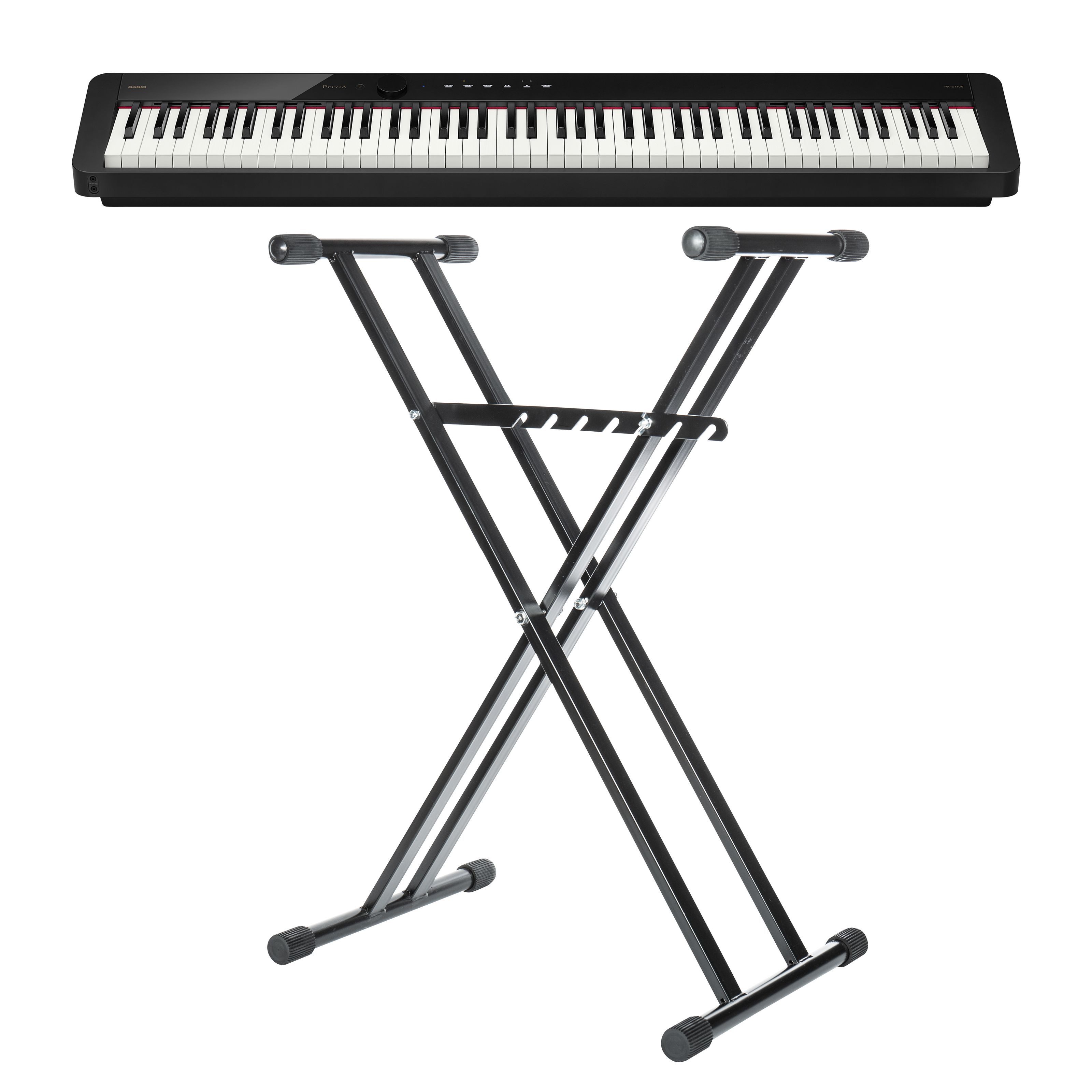CASIO Stagepiano (Stage Pianos, Stage Piano-Sets), PX-S1100 BK Standard - Stagepiano-Set