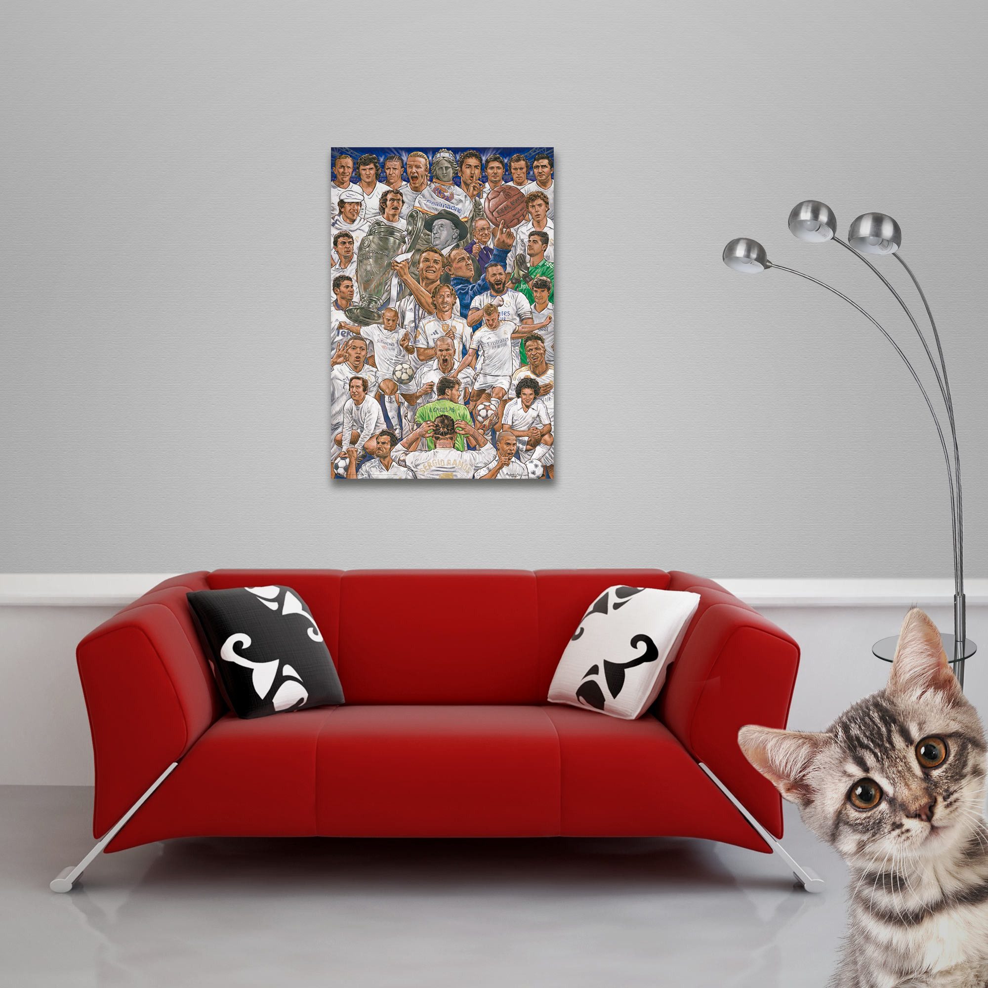 Poster Fußball - Real Madrid Legenden - Poster 61x91,5 cm