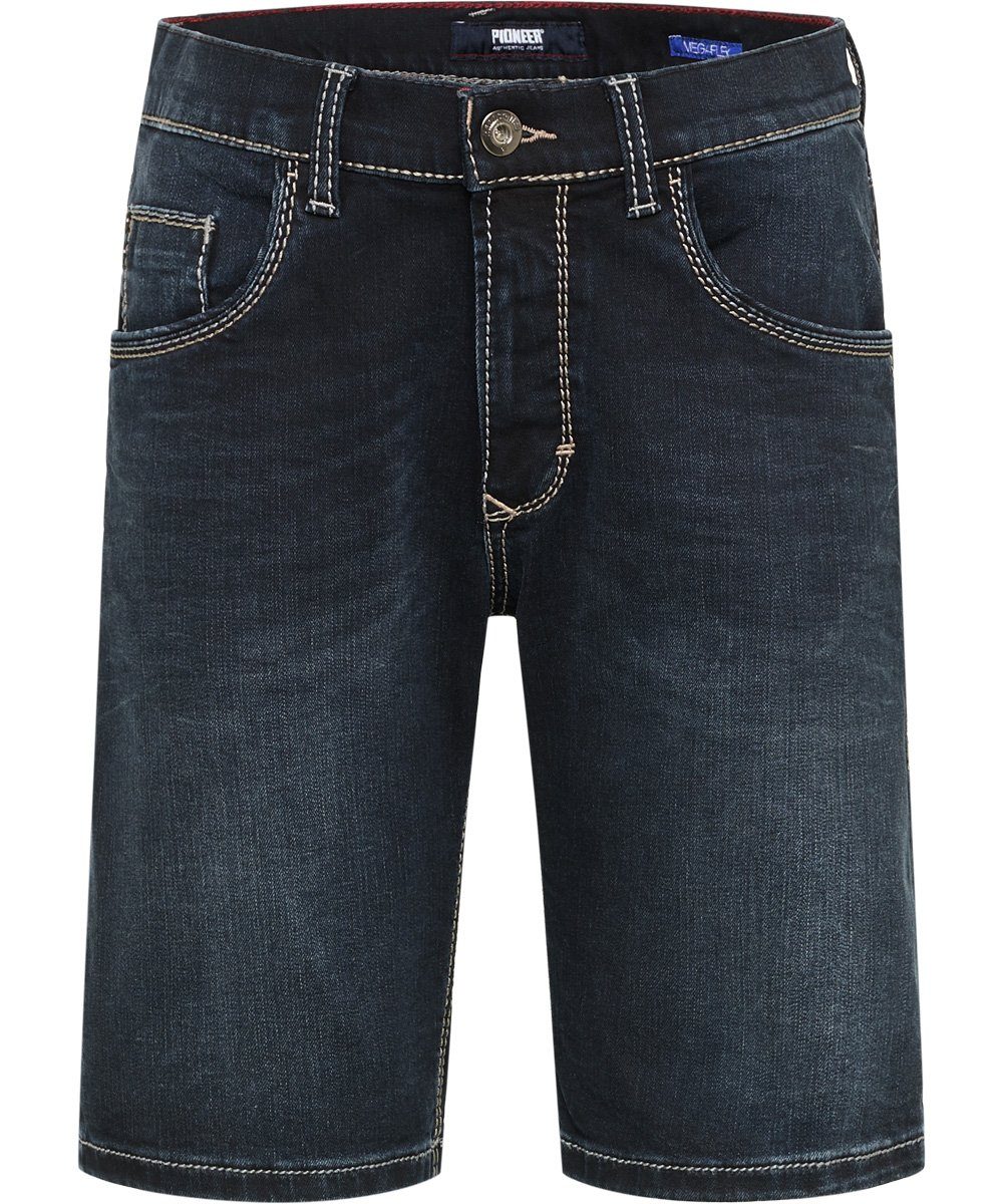 Pioneer Authentic Jeans 5-Pocket-Jeans PIONEER DUKE MEGAFLEX SHORT dark used 1317 9761.435 - HANDCRAFTED