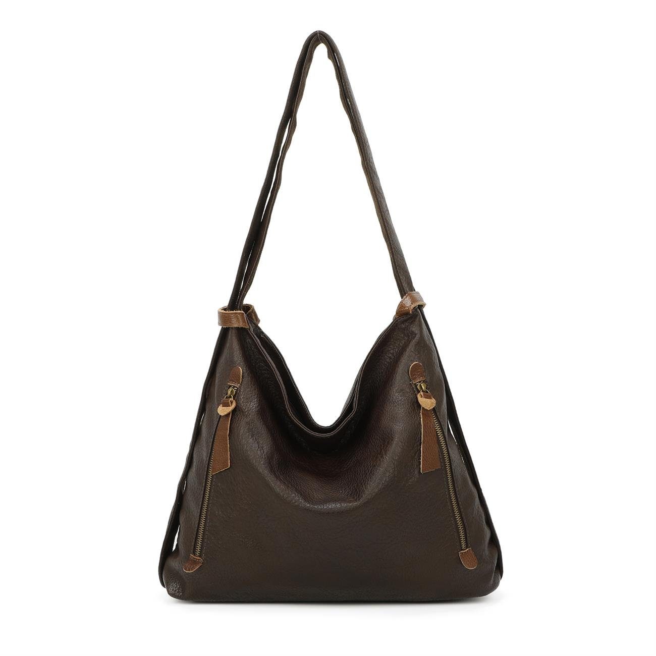 Schultertasche Damen Rucksack Handtasche Schultertasche
