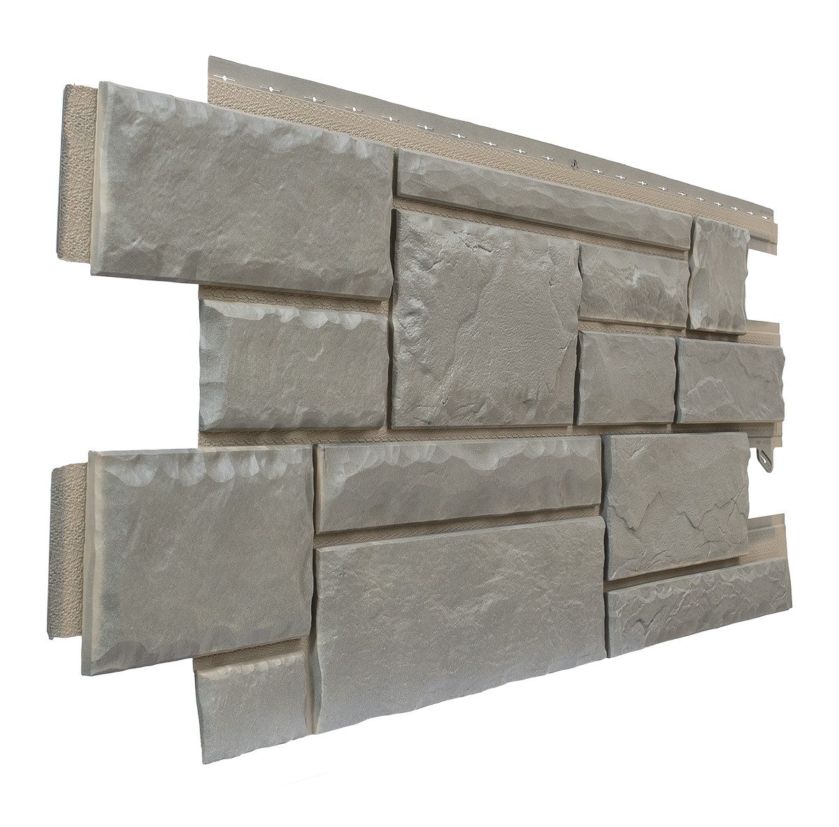 NOVIK Verkleidungspaneel NovikStone HC Platte 122x47 cm 9 St. 4,65qm Bruchstein grau, BxL: 47,00x121,92 cm, 0,52 qm, (Karton mit 9 Platten, 4,27 qm) Wandverkleidung mit 3-D-Effekt, problemlose Montage, Natursteinoptik