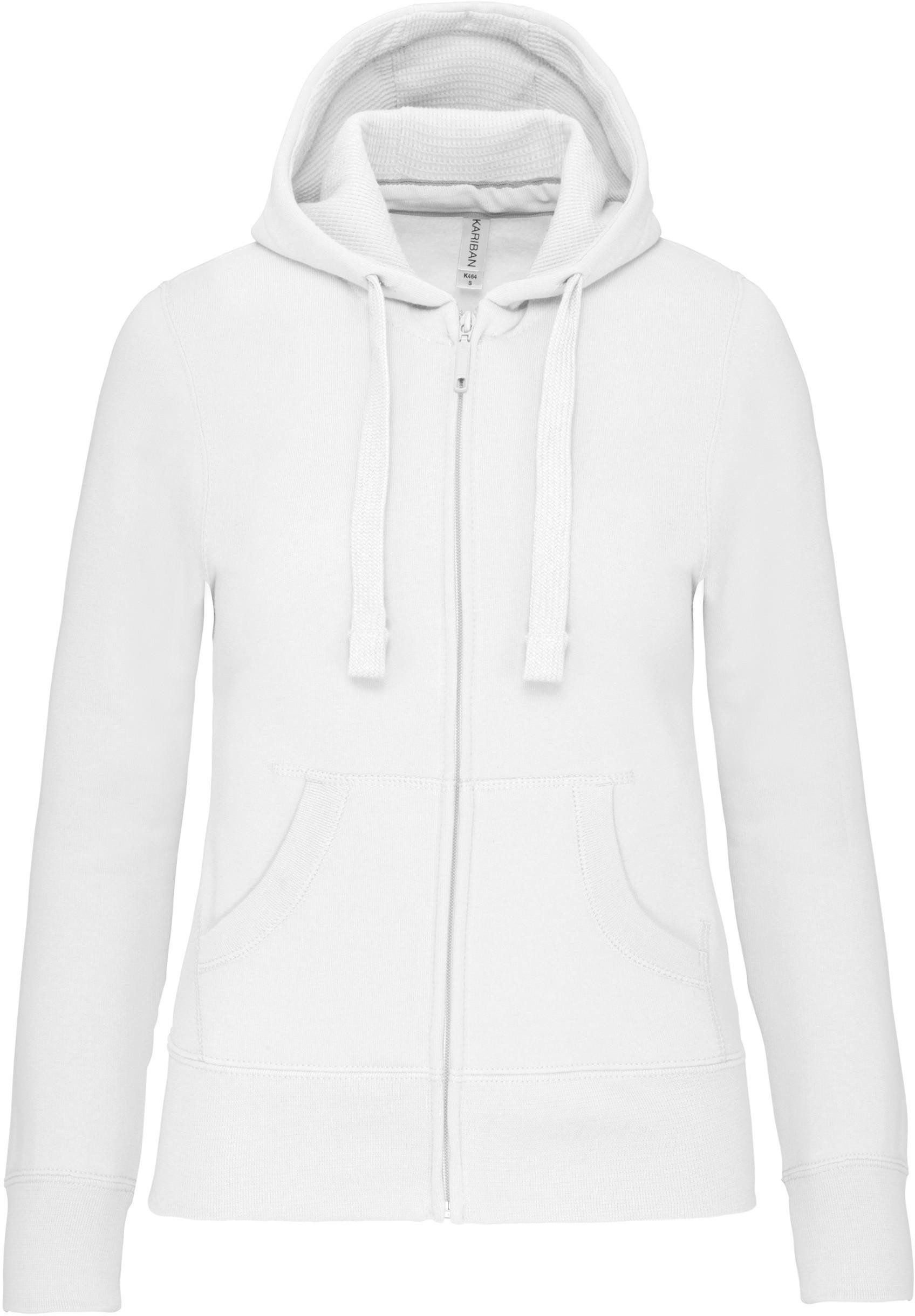 Kariban Kapuzensweatjacke DAMEN KAPUZENSHIRT mit Reißververschluss