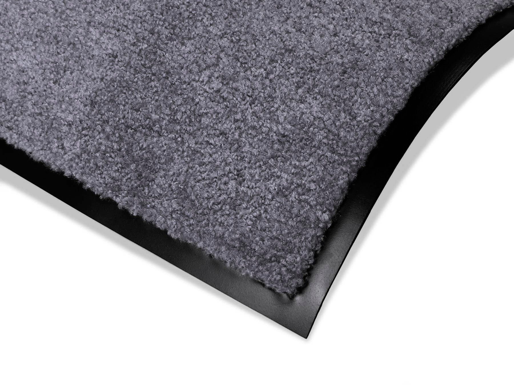 Fußmatte Schmutzfangmatte CLEAN PRO, UV-beständig, mm, Höhe: hellgrau in rechteckig, Primaflor-Ideen waschbar Textil, Schmutzfangmatte, 8 Uni-Farben