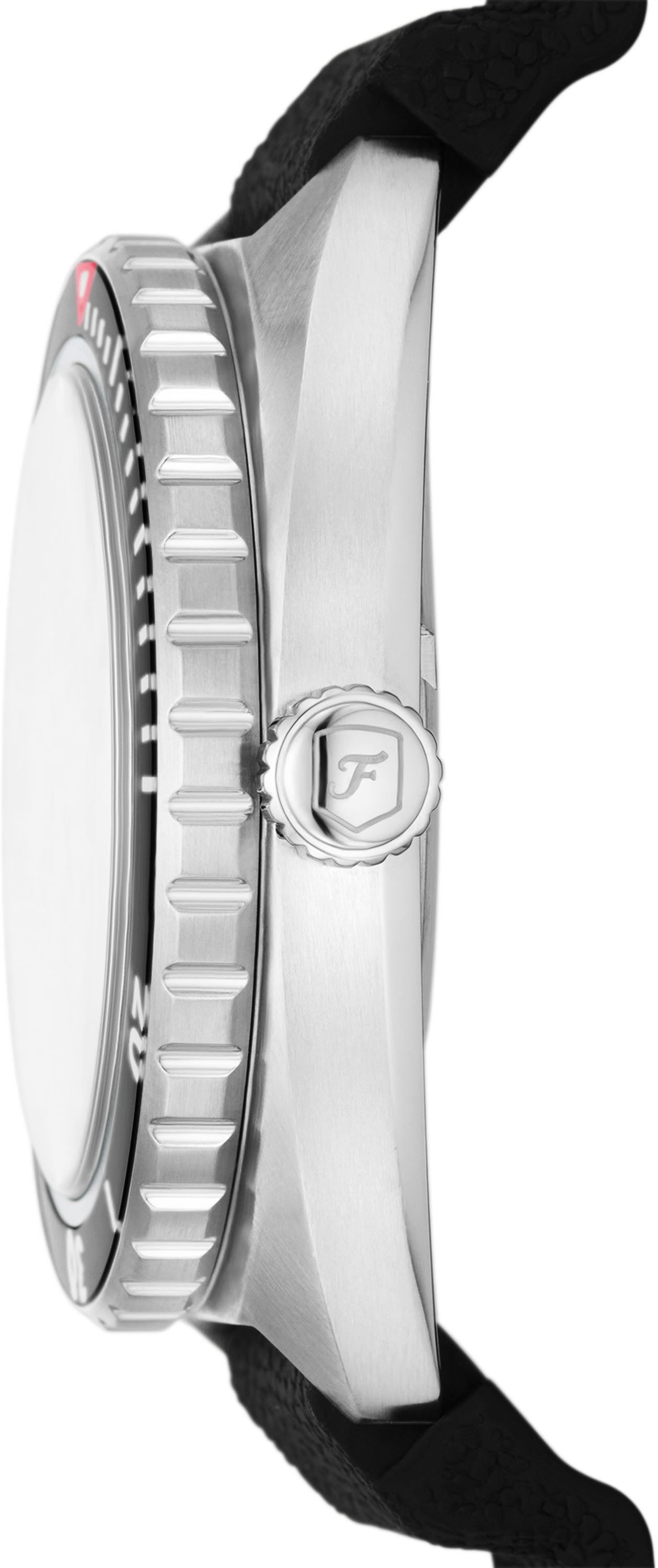 Fossil Quarzuhr BREAKER FS6062, Armbanduhr, Herrenuhr, Damenuhr, Datum, Silikonarmband