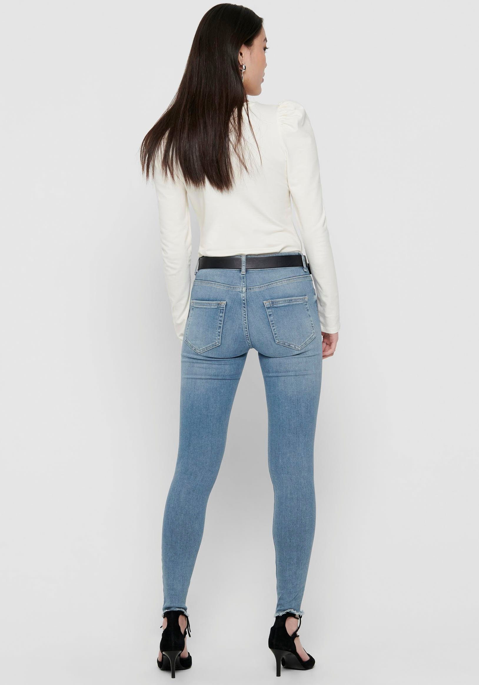 ONLY Ankle-Jeans "ONLBLUSH MID SK AK RAW REA1467" günstig online kaufen
