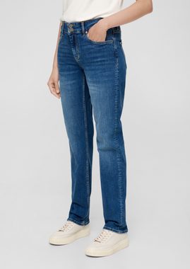 s.Oliver 5-Pocket-Jeans Jeans Karolin / Regular Fit / Mid Rise / Straight Leg Waschung, Label-Patch