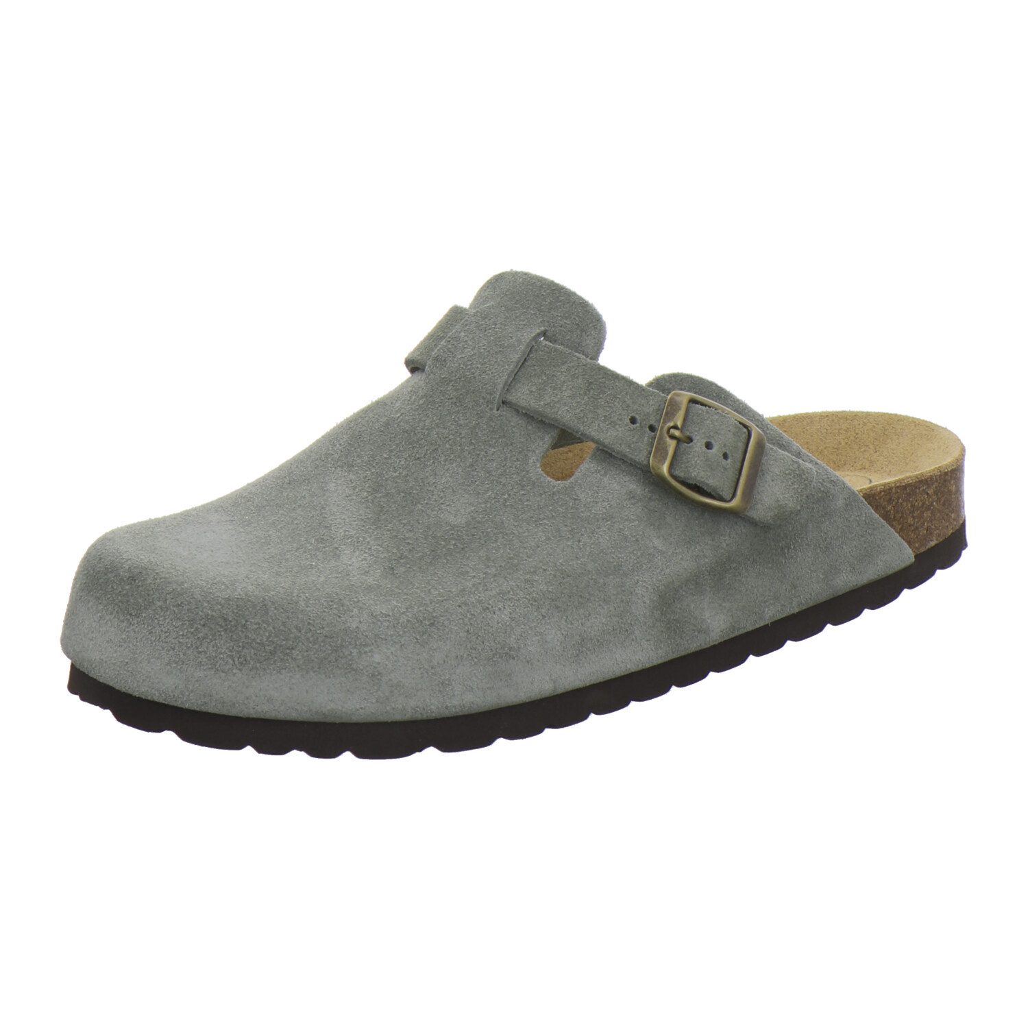 AFS-Schuhe 390066 Clogs Pantolette für Herren aus Leder mit Fußbett, Hausschuhe Made in Germany