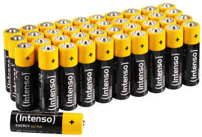 Intenso 40 Energy Ultra AA / Mignon Alkaline Batterien im 40er Shrink Pack Batterie