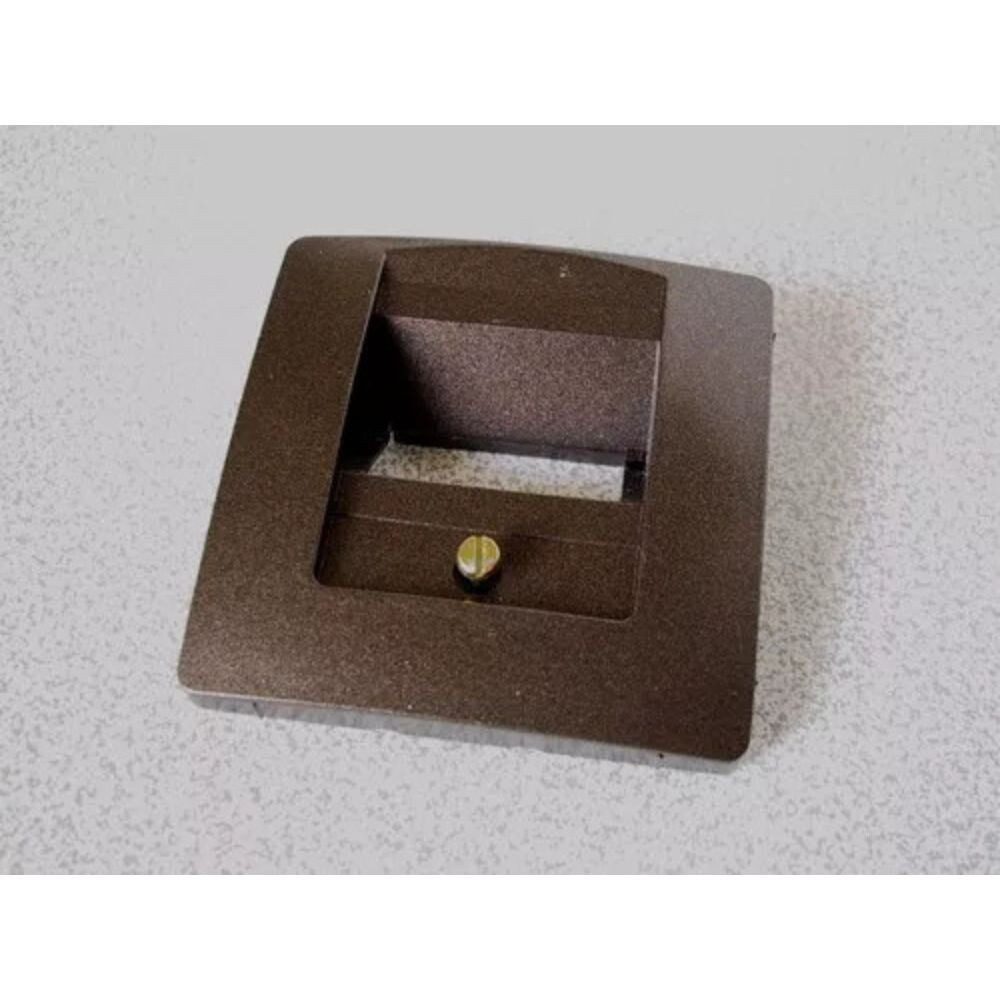 Kopp Dose KOPP PARIS Abdeckung UAE Dose Schutzkontakt Rosenholz Braun (F), Digital Abdeckrahmen