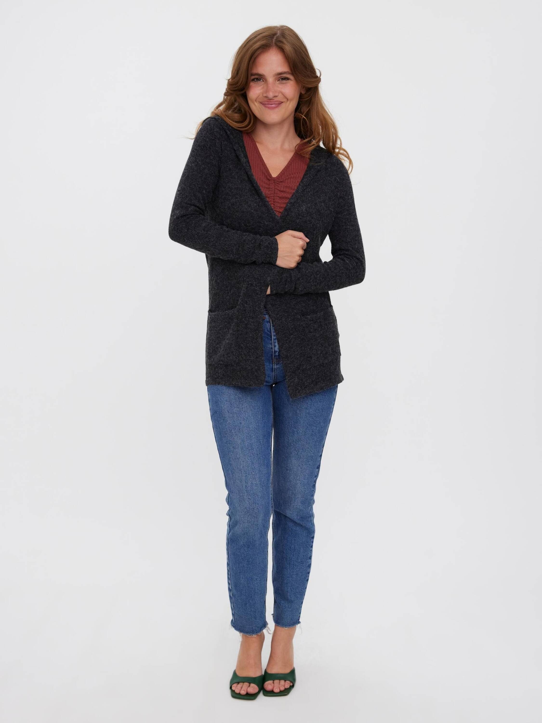 Weiteres MELANGE Vero (1-tlg) Strickjacke Doffy 10235948 Detail Moda Black