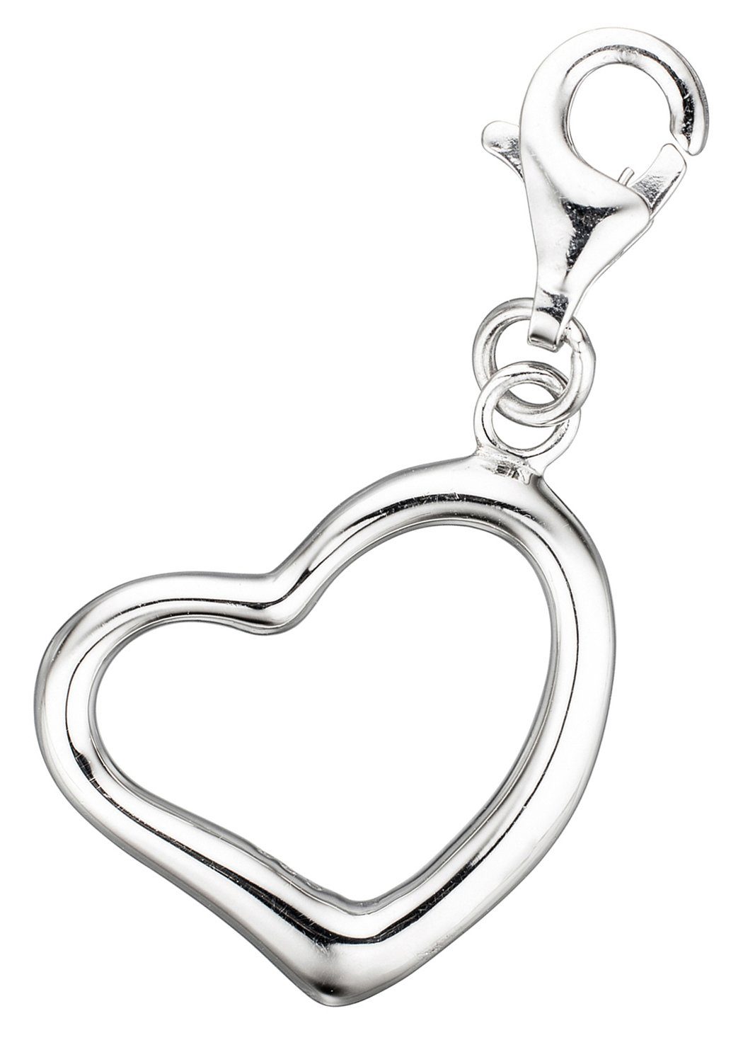 JOBO Charm Herz Anhänger Herz, 925 Silber
