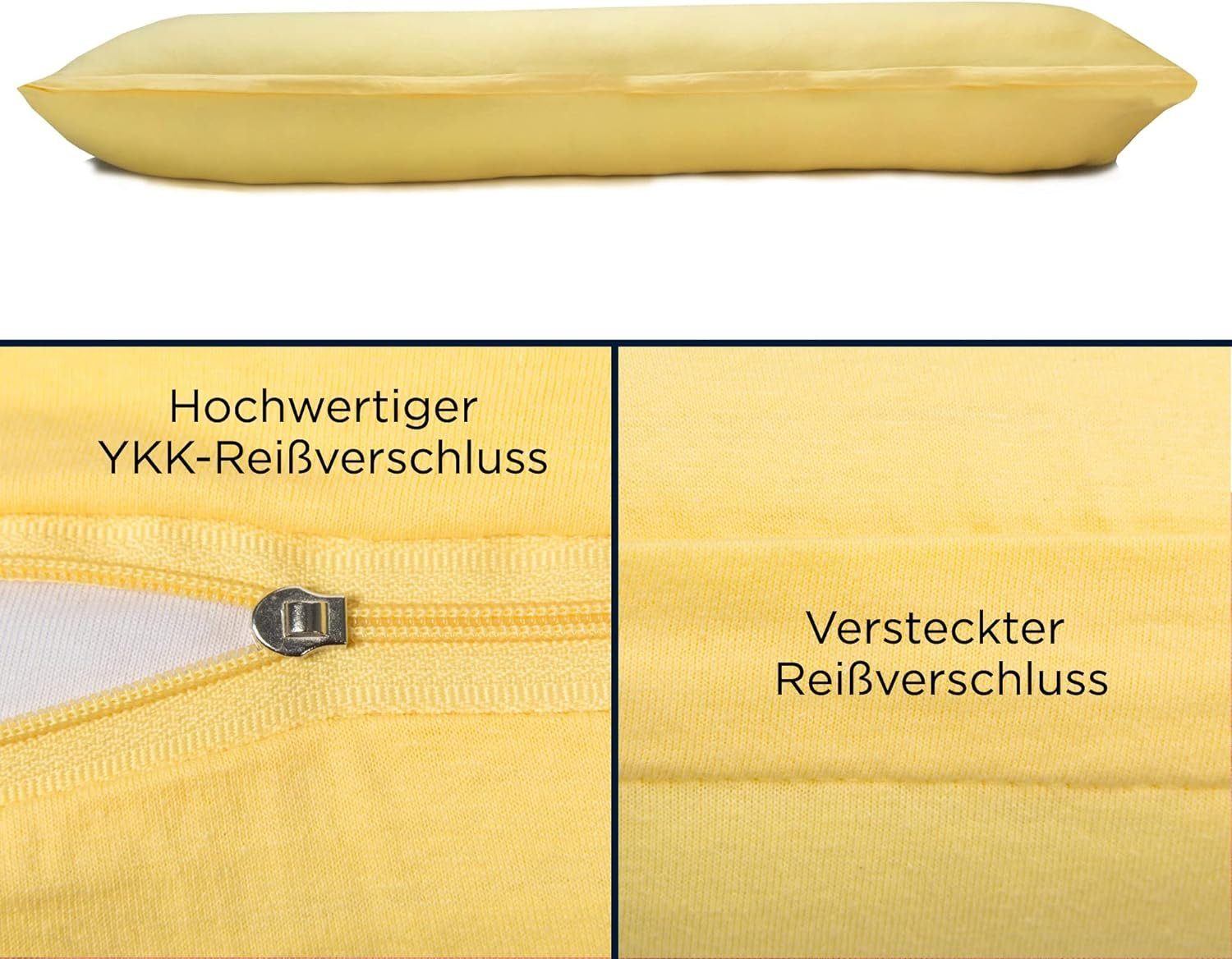 livessa Kissenbezug Kissenbezug einzeln (1 Stück) - 100 % Baumwolle, %100 Baumwolle Jersey Stoff 140 g/m², Ultra weich und atmungsaktiv